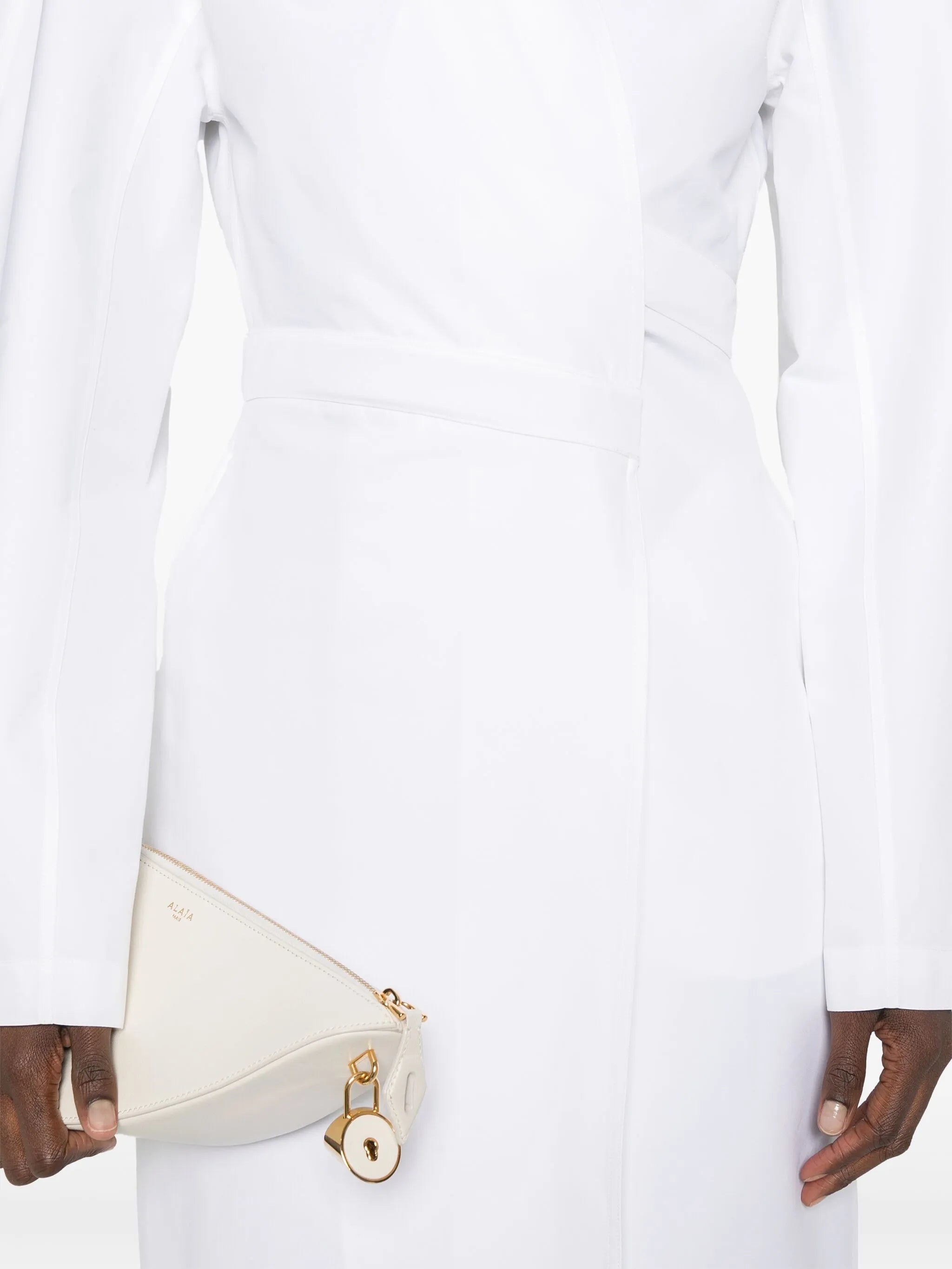 Alaïa wrap midi dress
