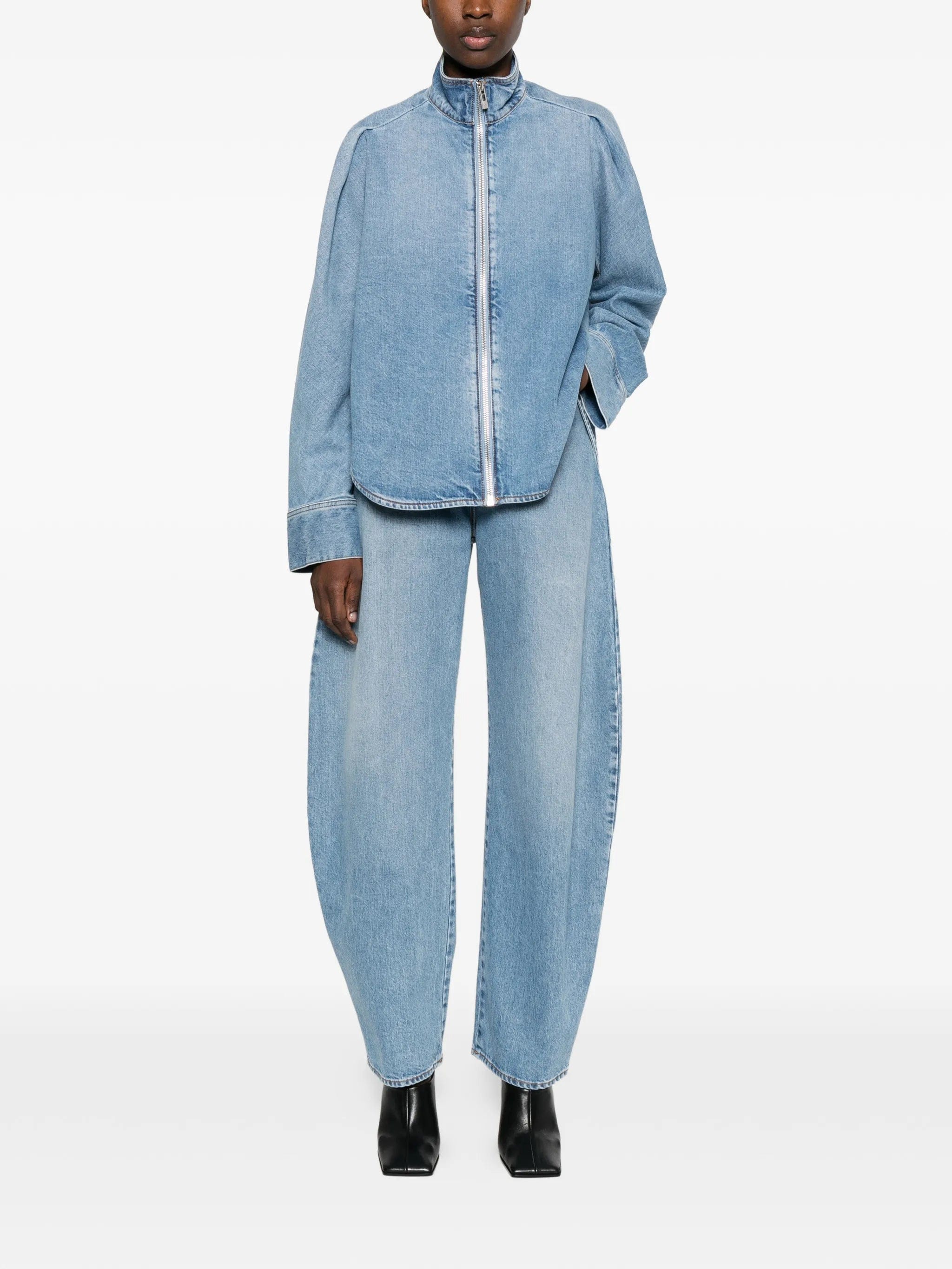 Alaïa barrel - leg jeans