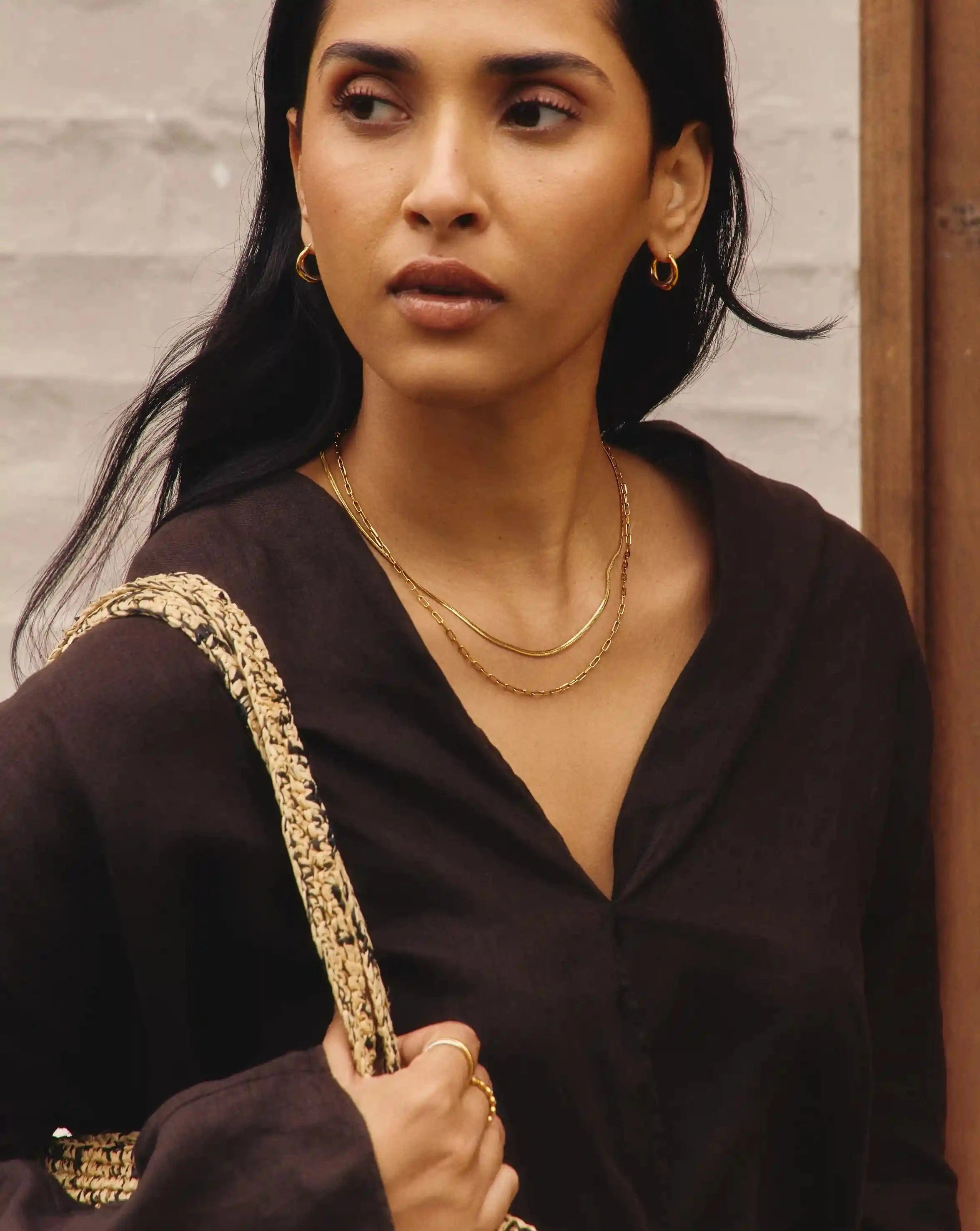 Missoma Mini Paperclip Chain Necklace | 18ct Gold Plated