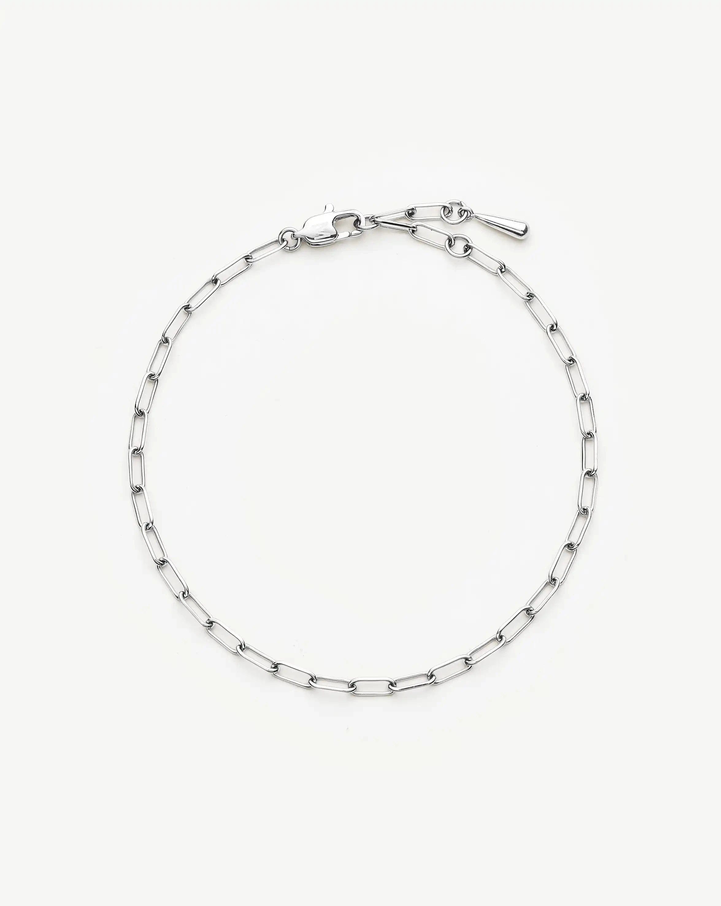 Missoma Mini Paperclip Chain Bracelet | Platinum Plated