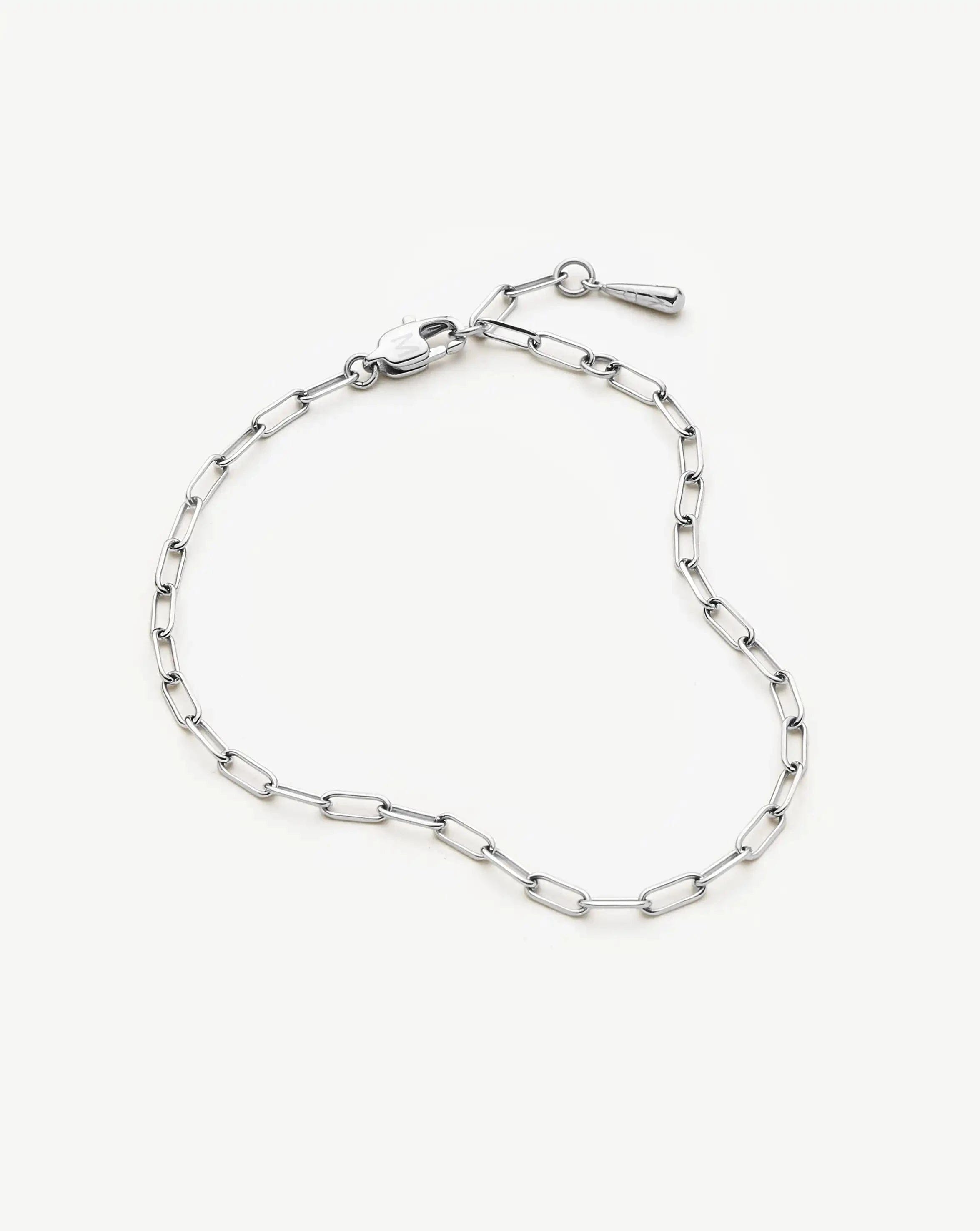 Missoma Mini Paperclip Chain Bracelet | Platinum Plated