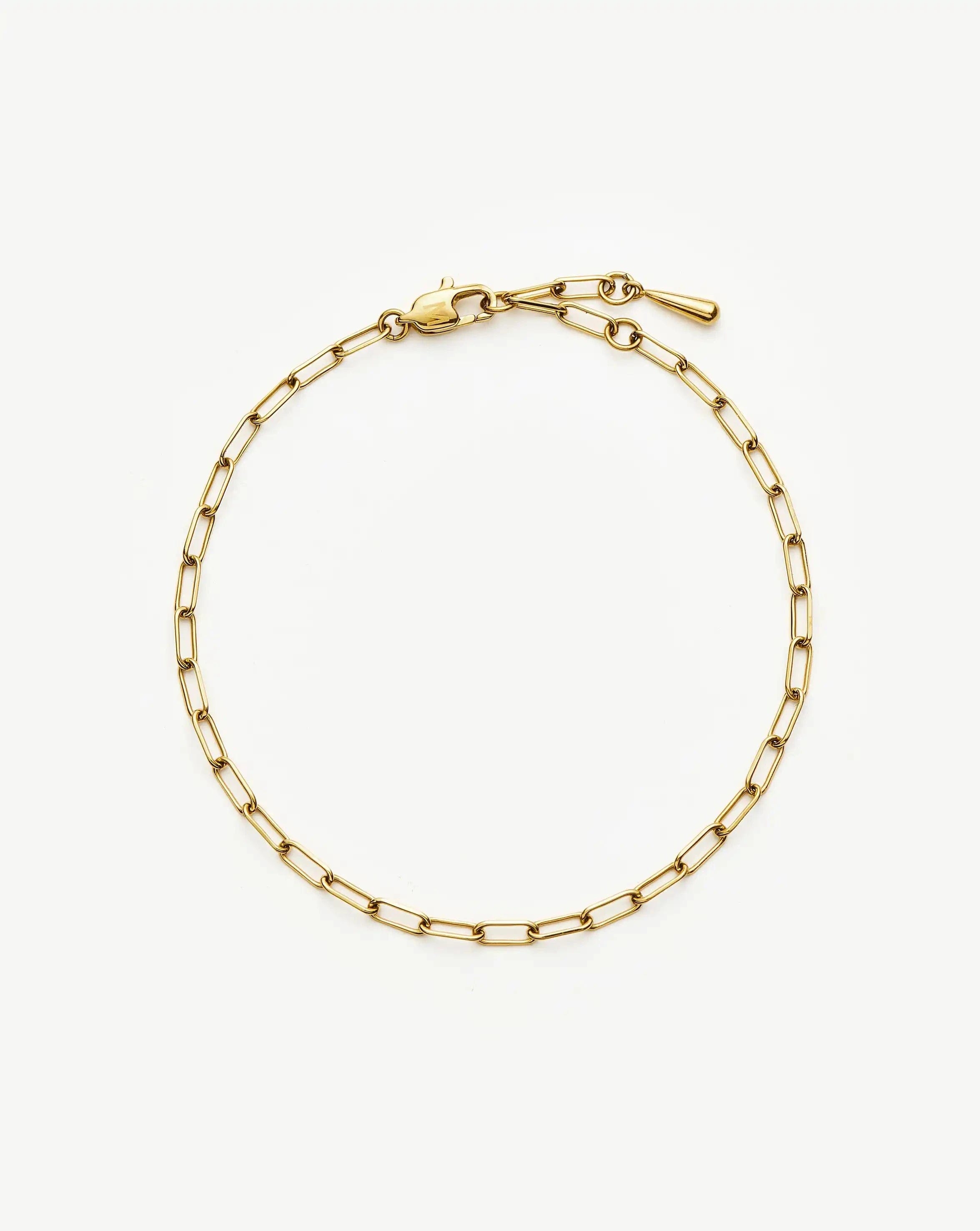 Missoma Mini Paperclip Chain Bracelet | 18ct Gold Plated