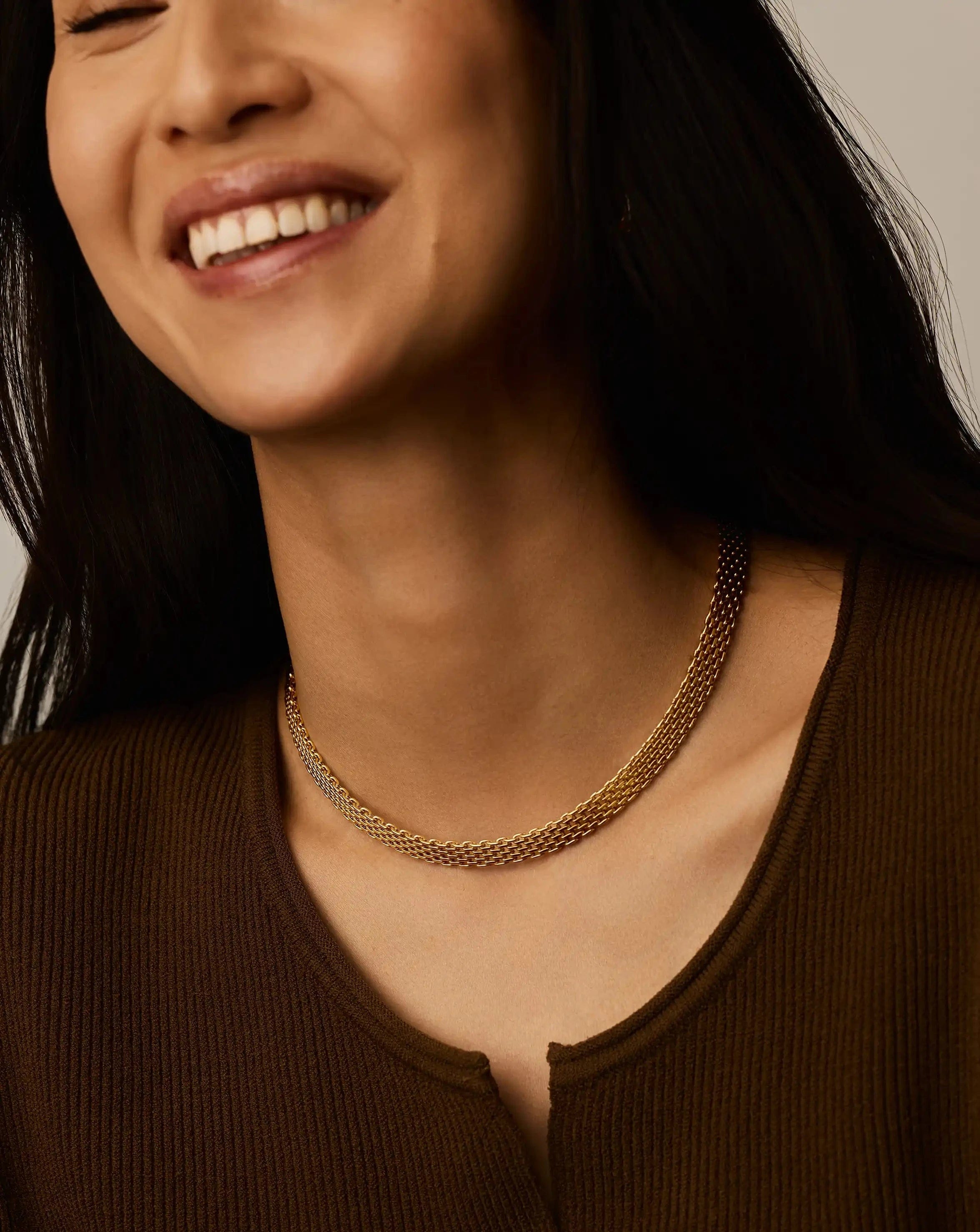 Missoma Heirloom Chain Choker Necklace | 18ct Gold Plated