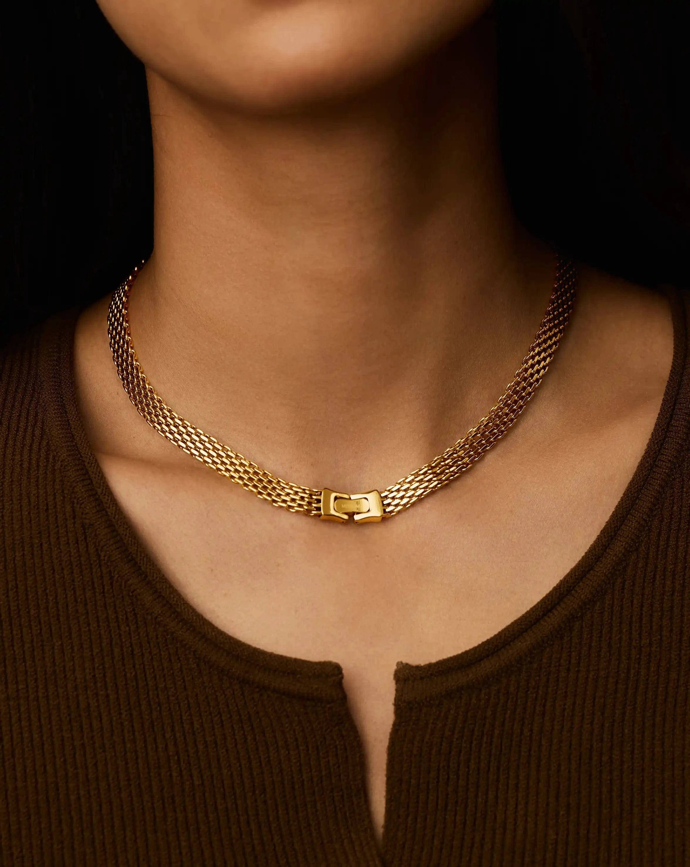 Missoma Heirloom Chain Choker Necklace | 18ct Gold Plated