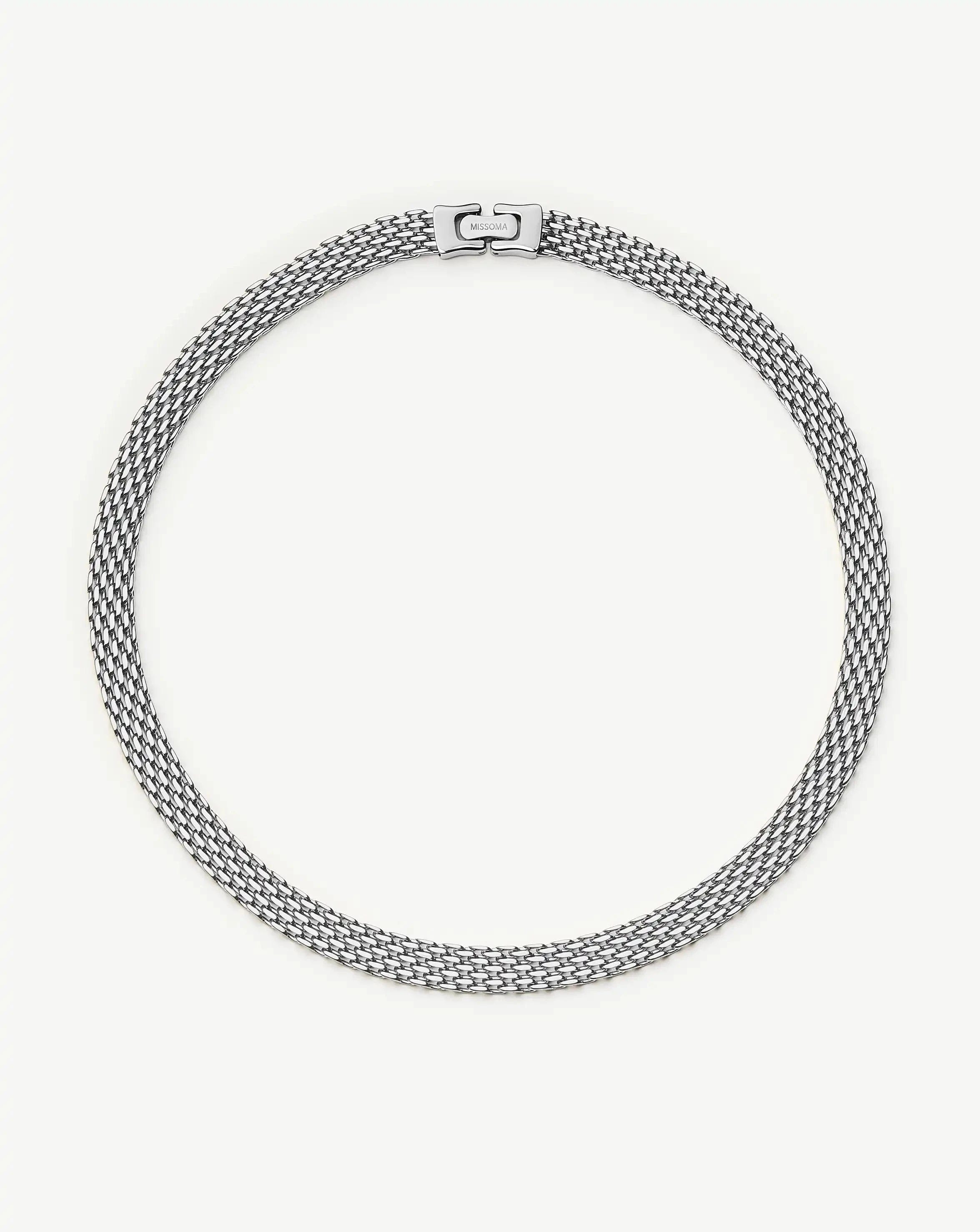 Missoma Heirloom Chain Choker Necklace | Platinum Plated