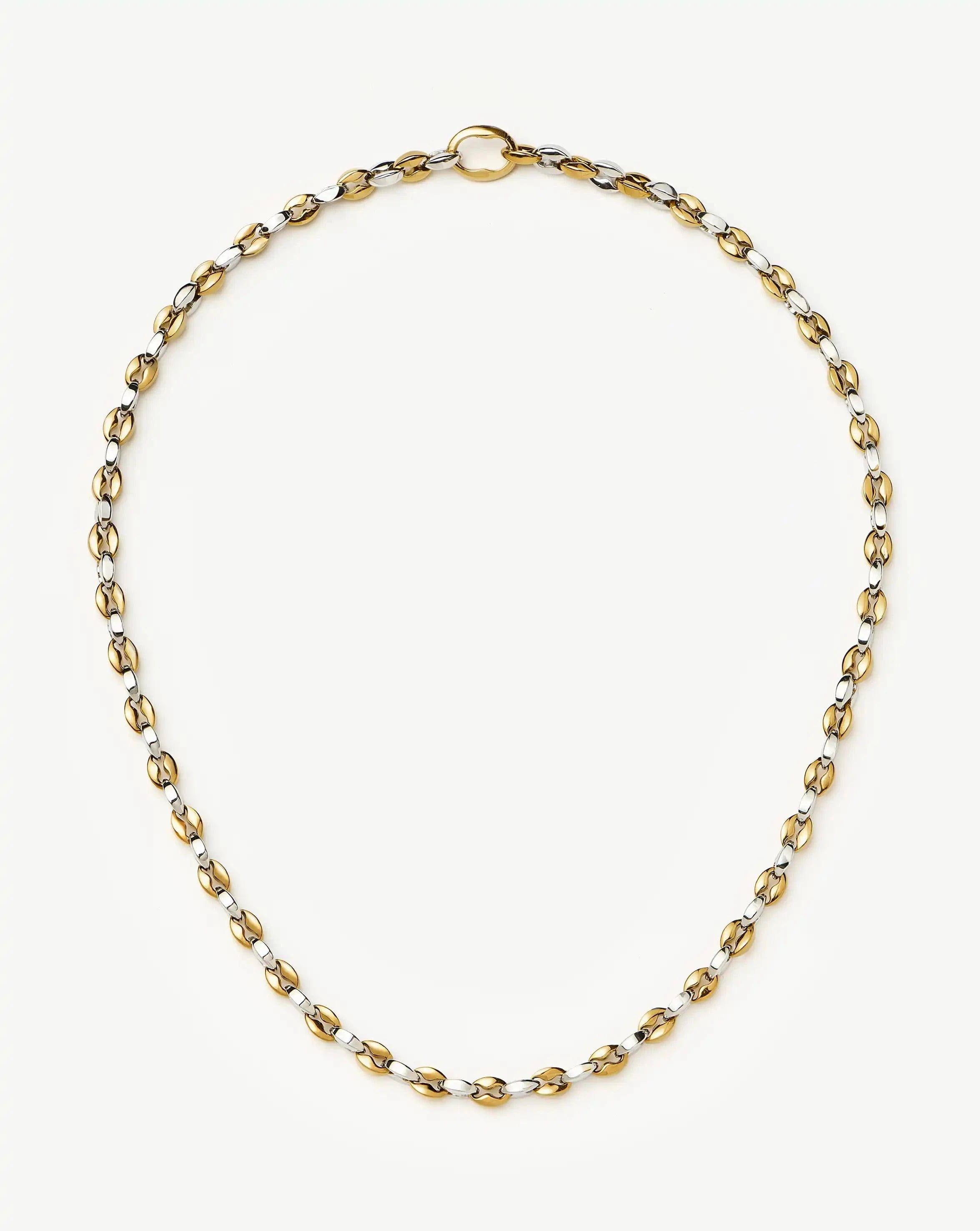 Missoma Mariner Short Chain Necklace | 18ct Gold Plated/Platinum Plated