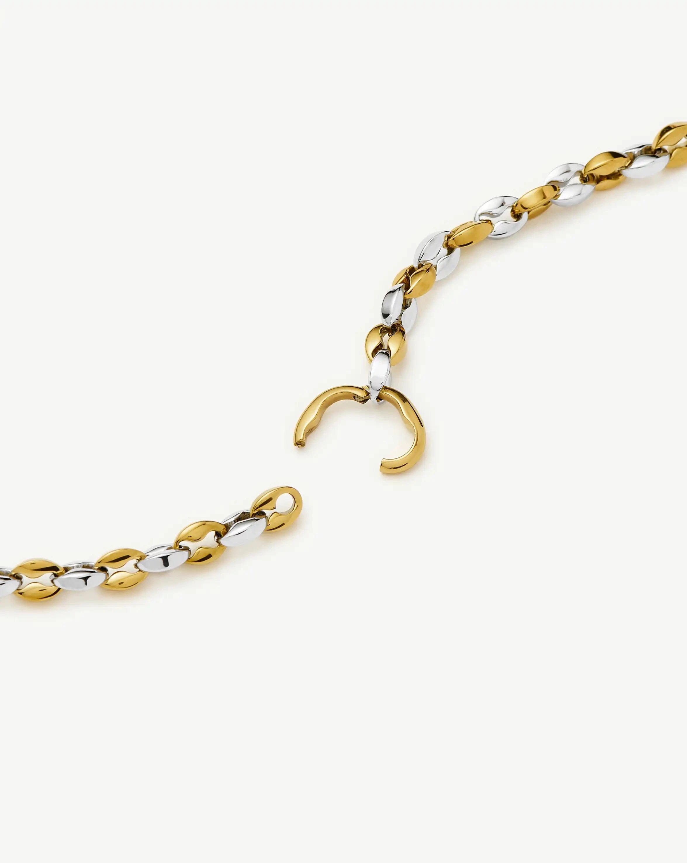 Missoma Mariner Short Chain Necklace | 18ct Gold Plated/Platinum Plated