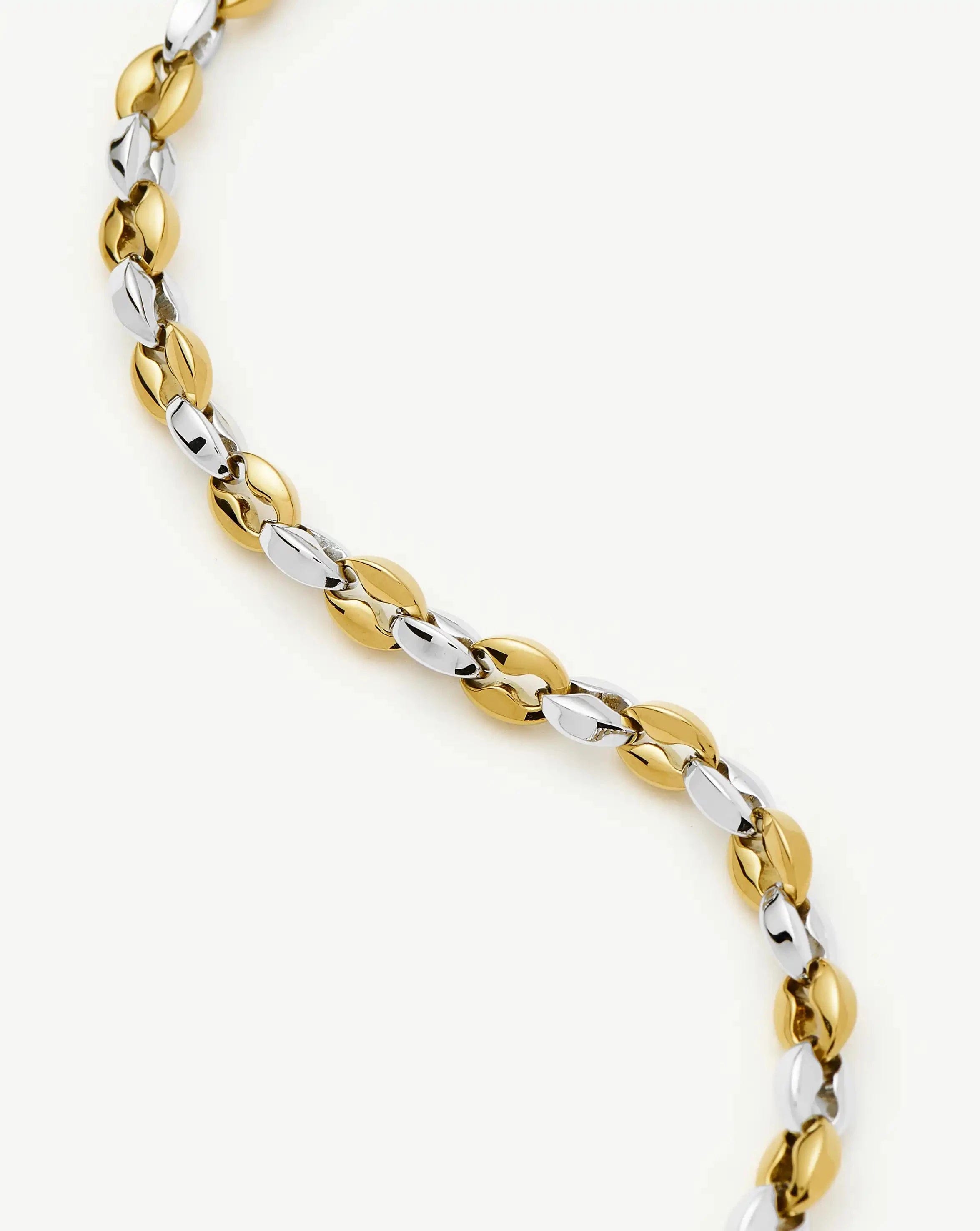 Missoma Mariner Short Chain Necklace | 18ct Gold Plated/Platinum Plated