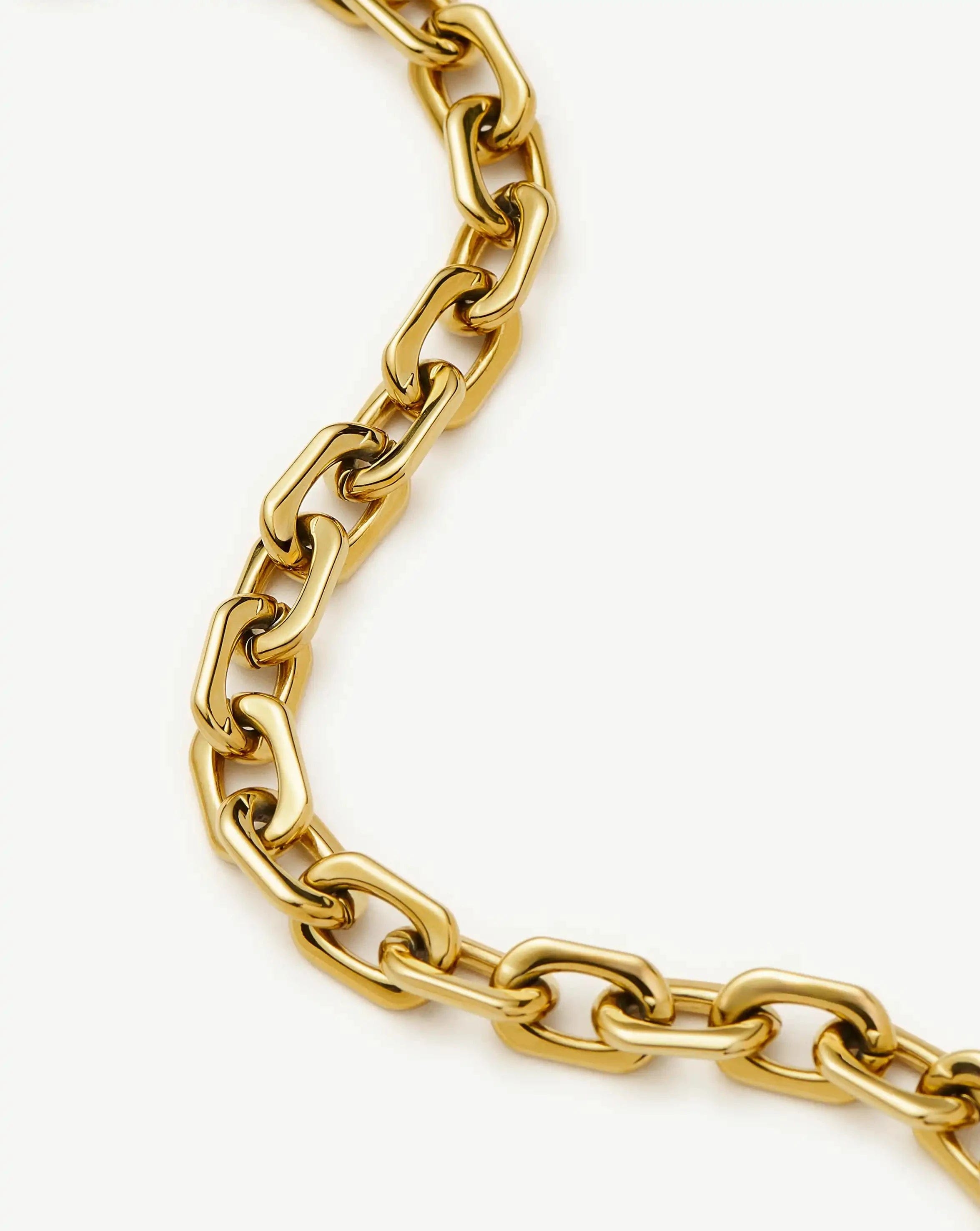 Missoma Square Paperclip Chain Bracelet | 18ct Gold Plated