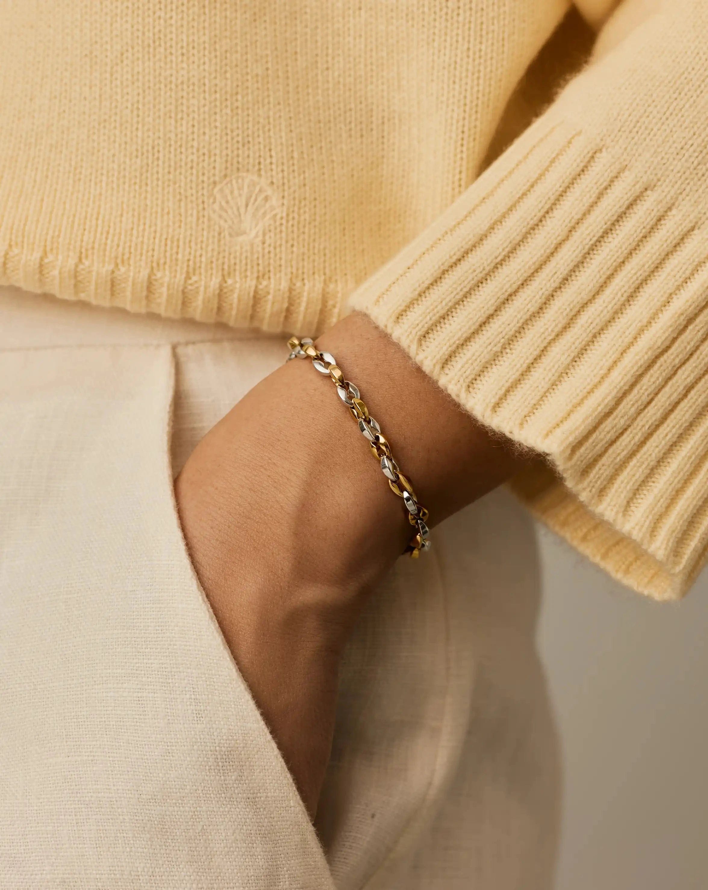 Missoma Mariner Chain Bracelet | 18ct Gold Plated/Platinum Plated
