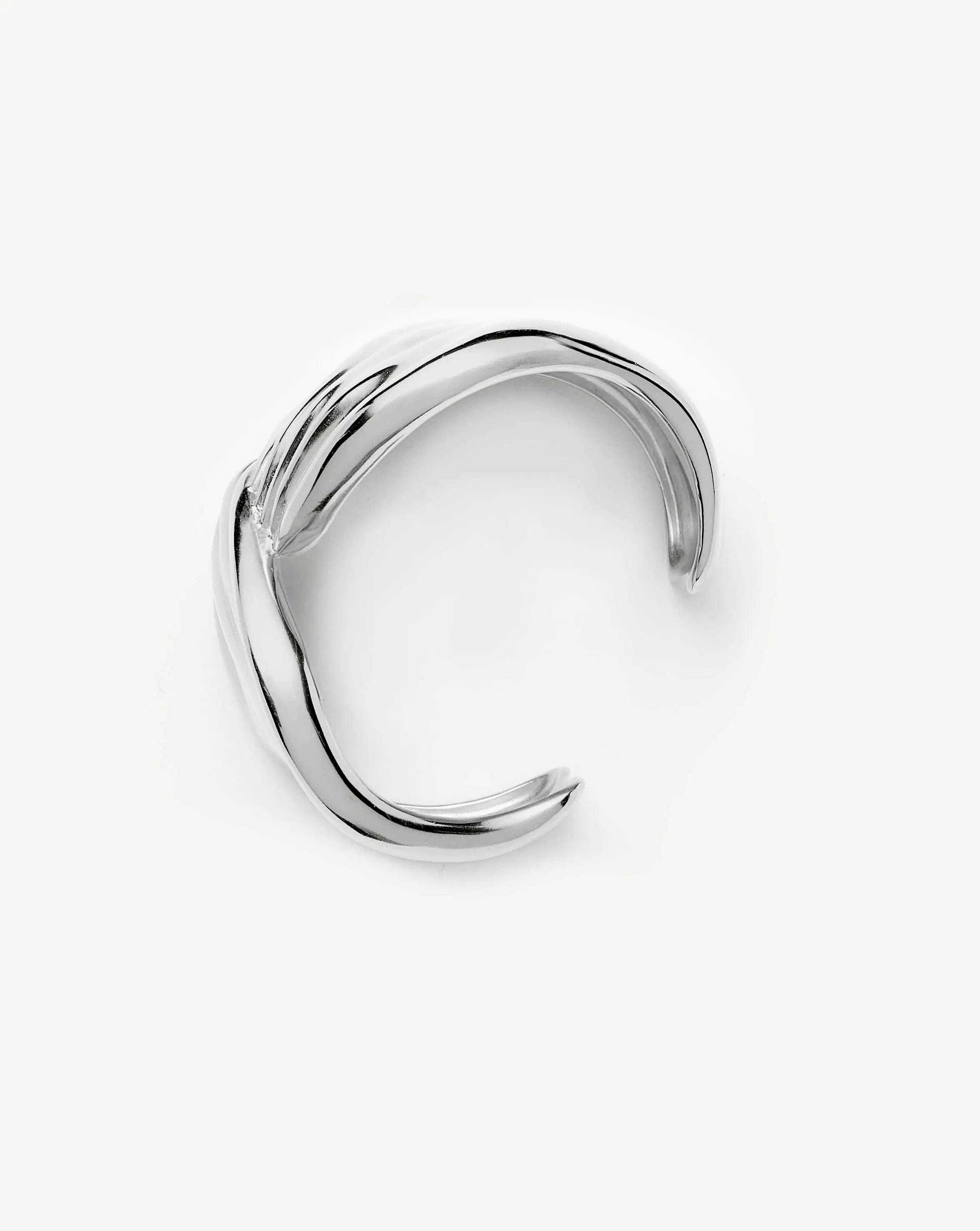 Missoma MARKGONG Draped Statement Cuff | Silver Plated