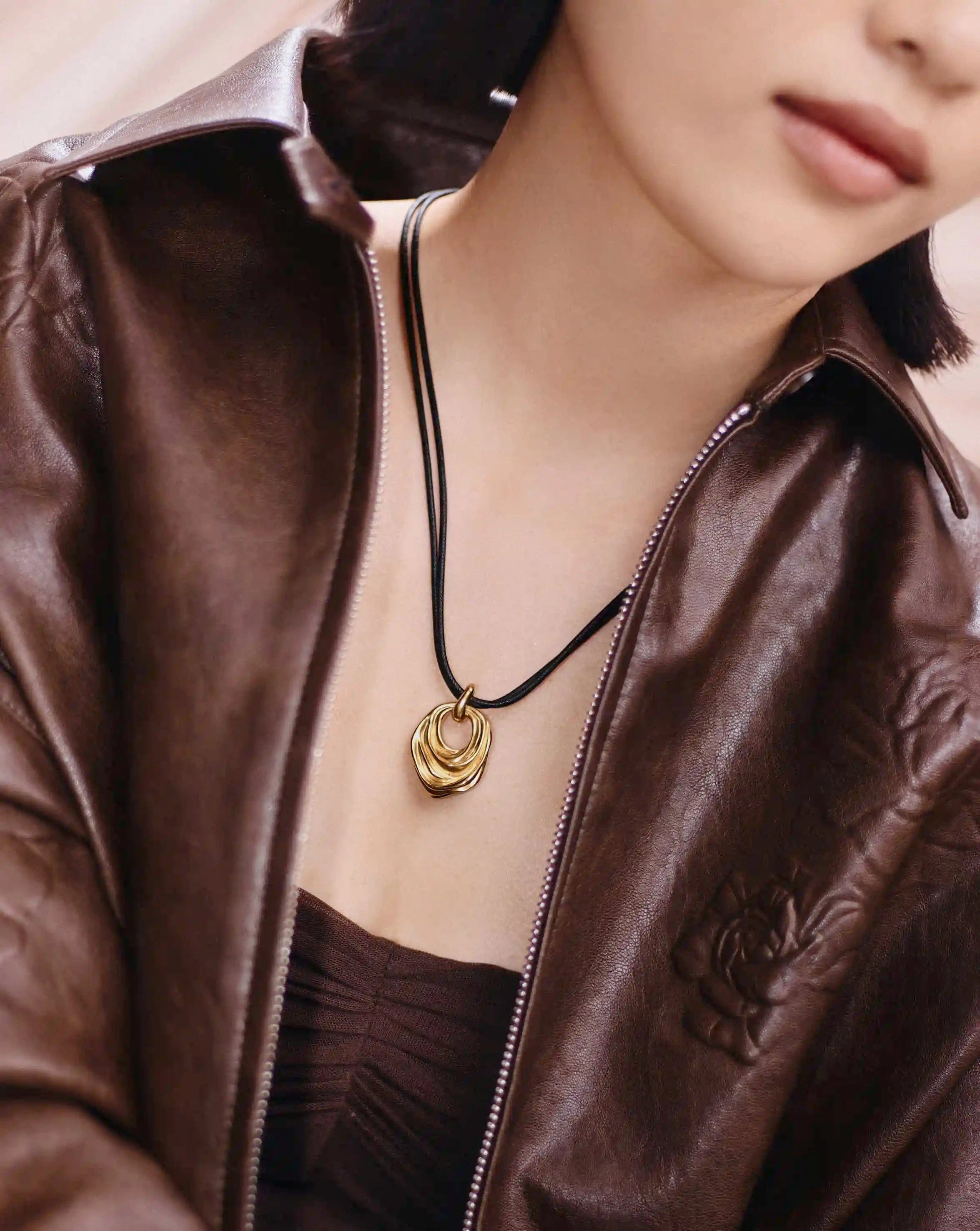 Missoma MARKGONG Draped Statement Cord Necklace | 18ct Gold Plated