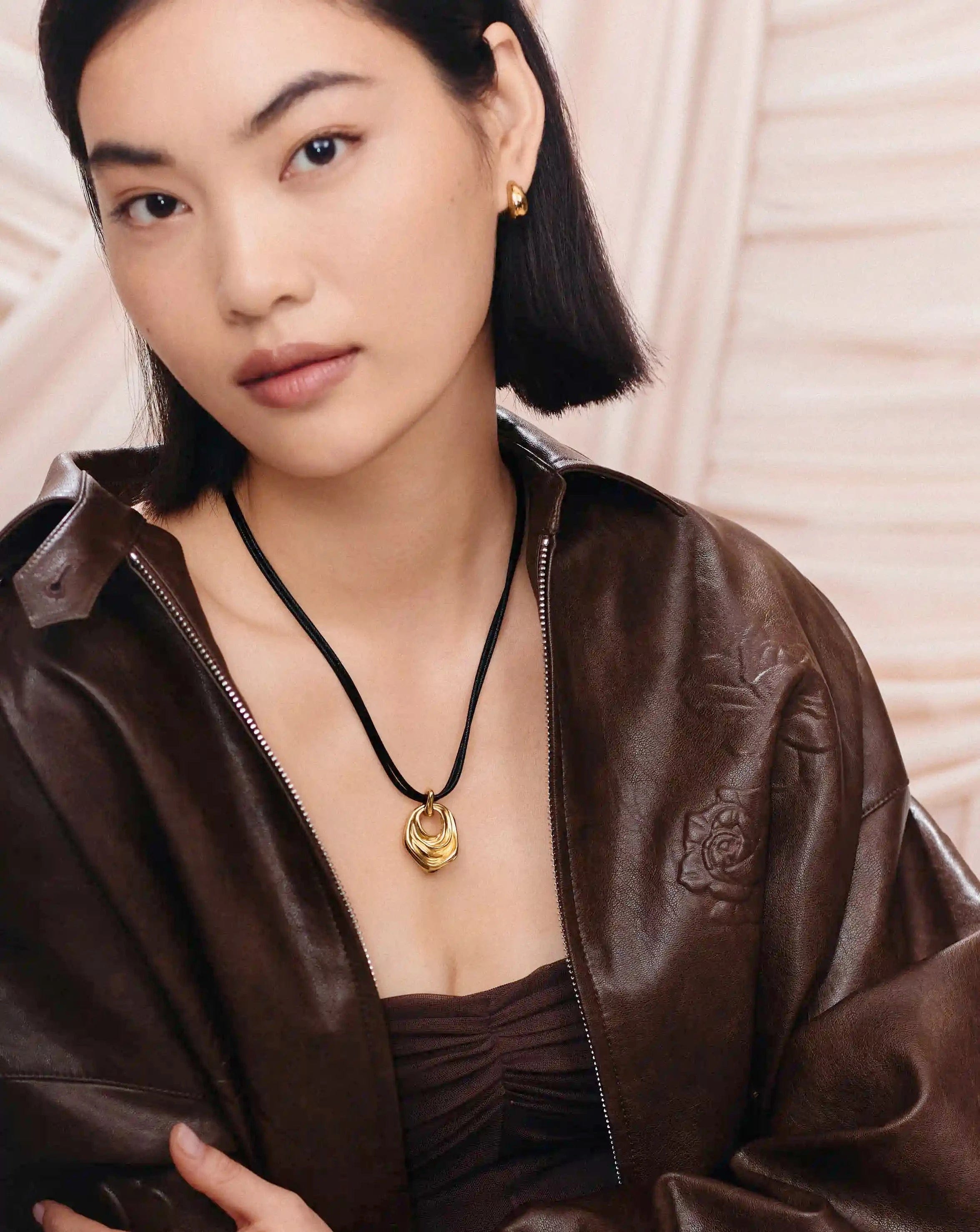 Missoma MARKGONG Draped Statement Cord Necklace | 18ct Gold Plated