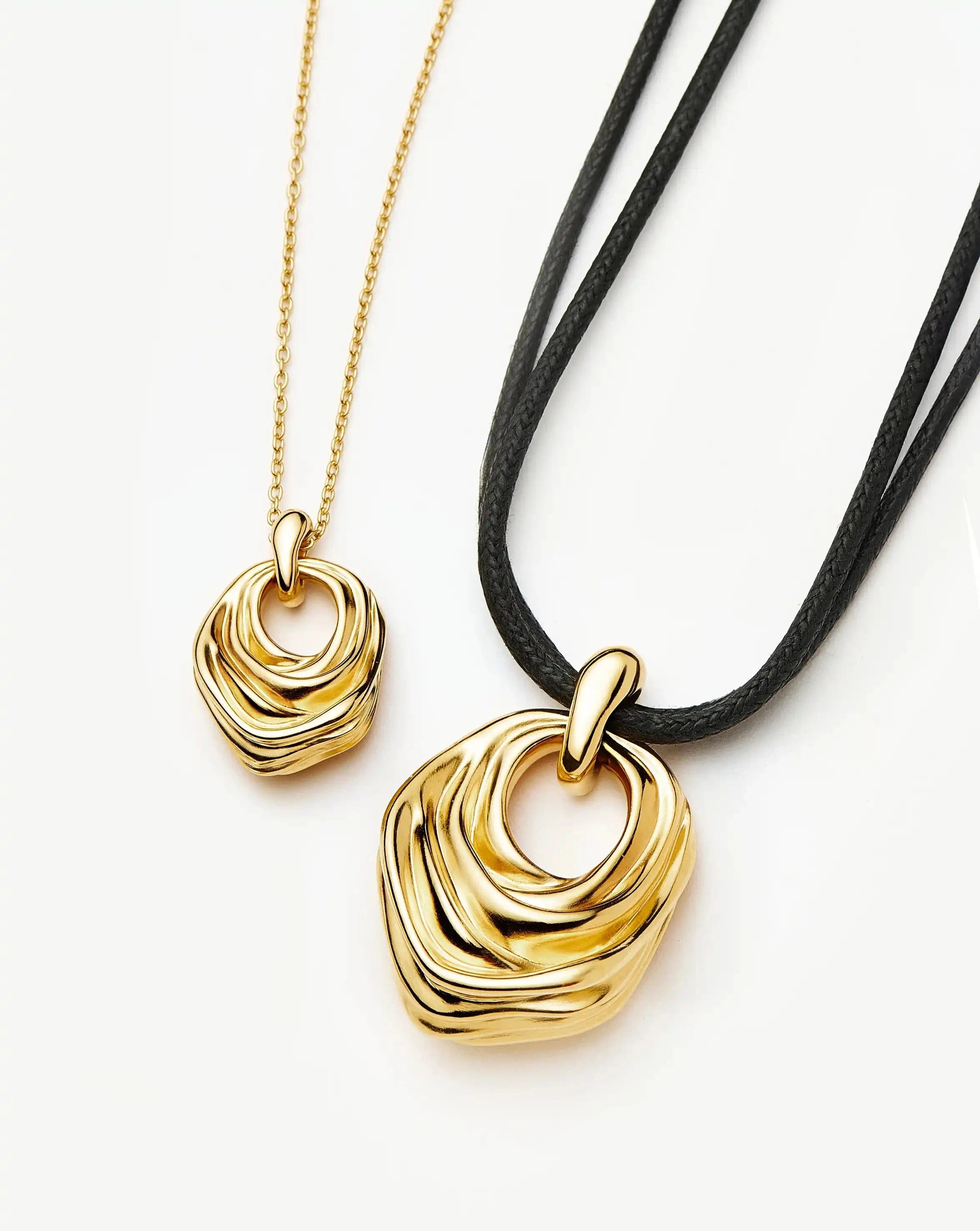 Missoma MARKGONG Draped Statement Cord Necklace | 18ct Gold Plated