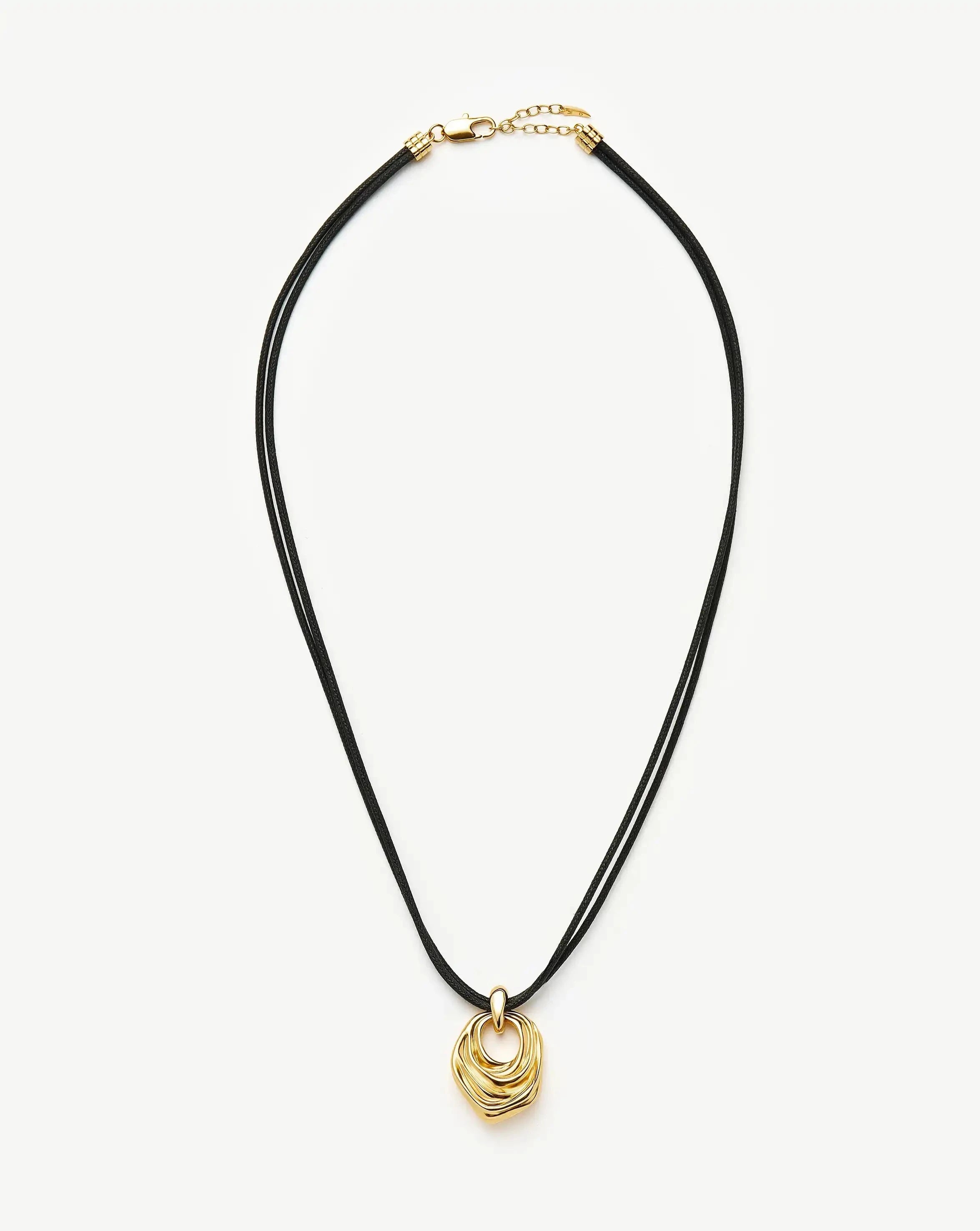 Missoma MARKGONG Draped Statement Cord Necklace | 18ct Gold Plated