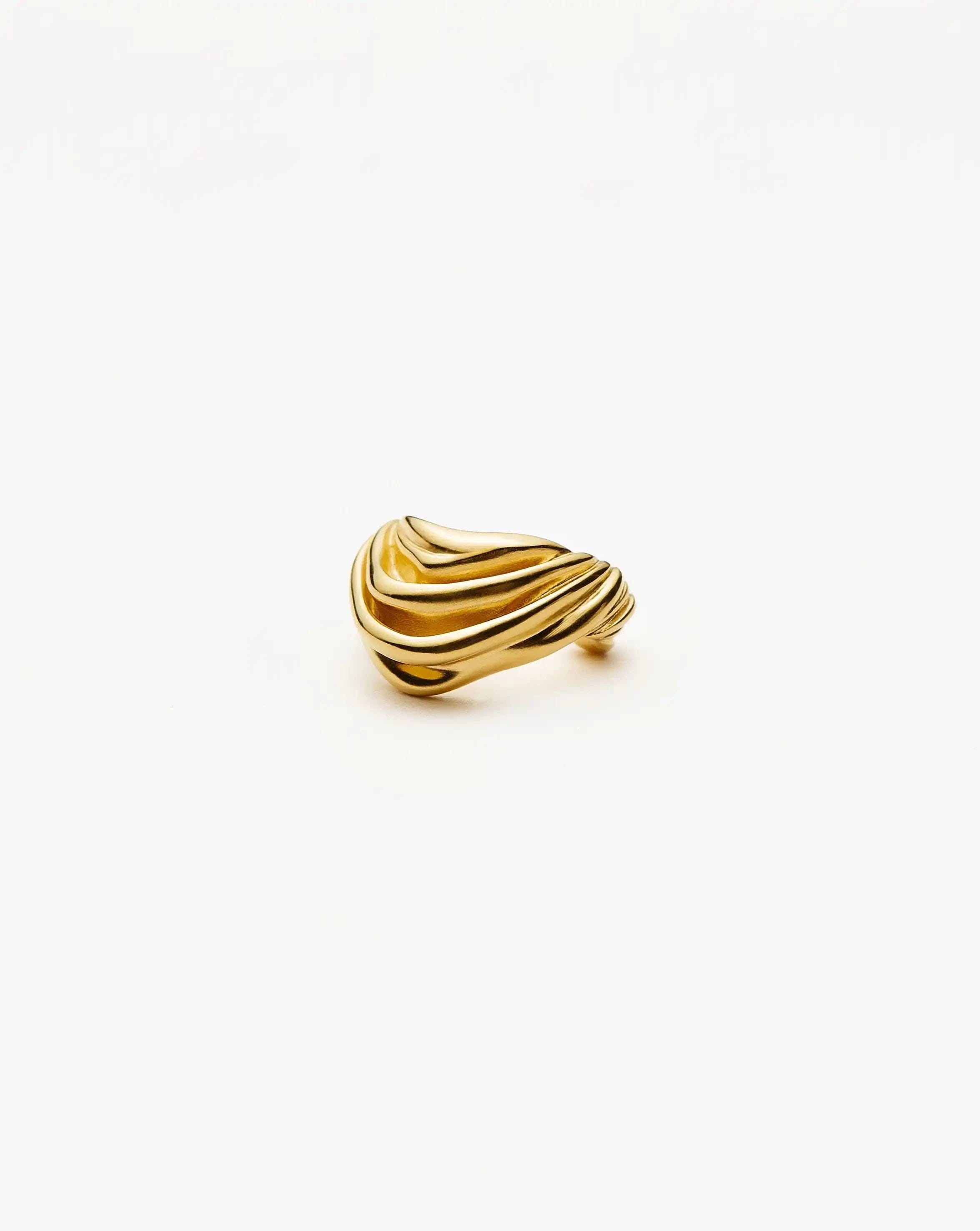 Missoma MARKGONG Draped Ear Cuff | 18ct Gold Plated