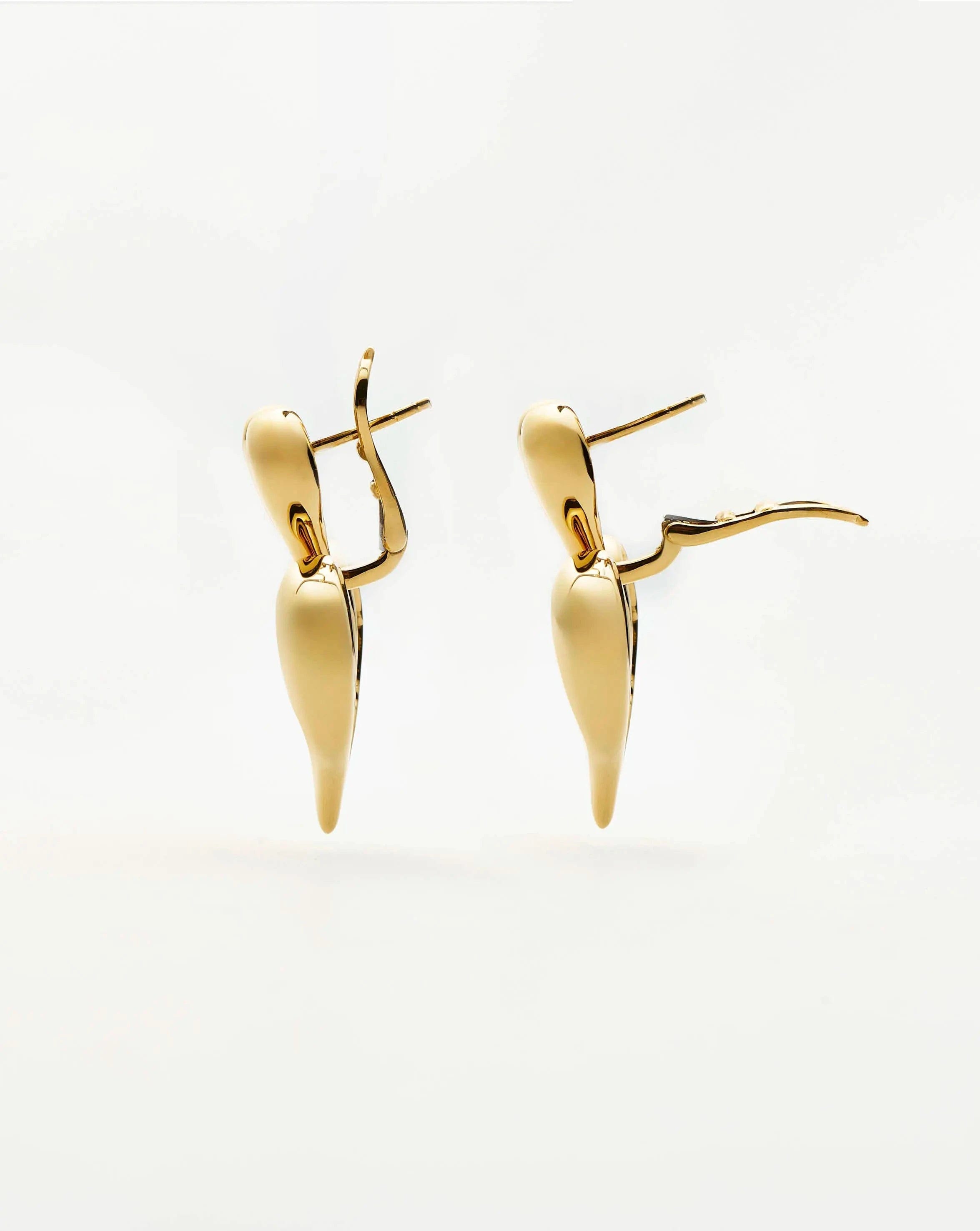 Missoma Molten Heart Statement Earrings | 18ct Gold Plated