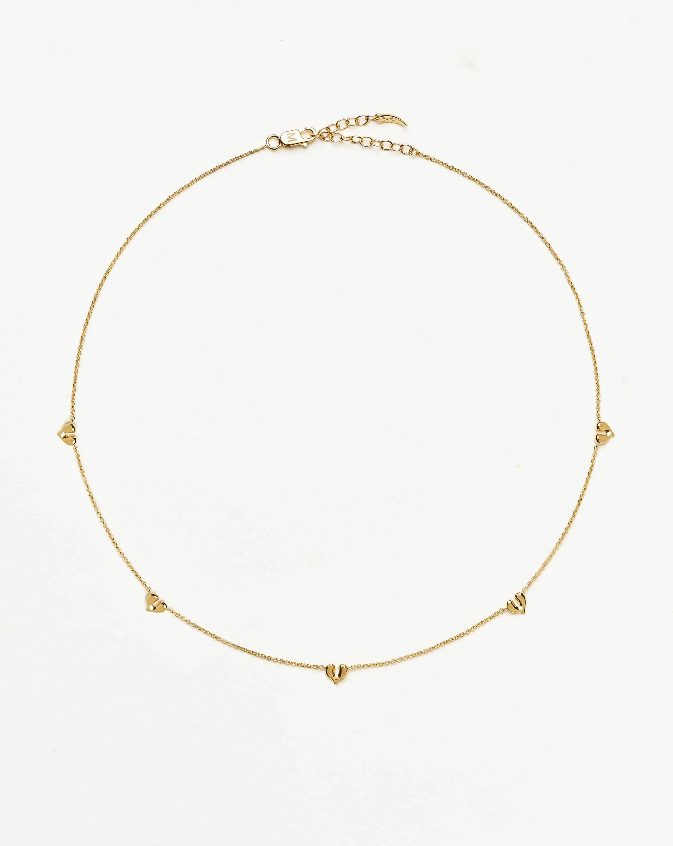Missoma Molten Heart Mini Charm Choker | 18ct Gold Vermeil
