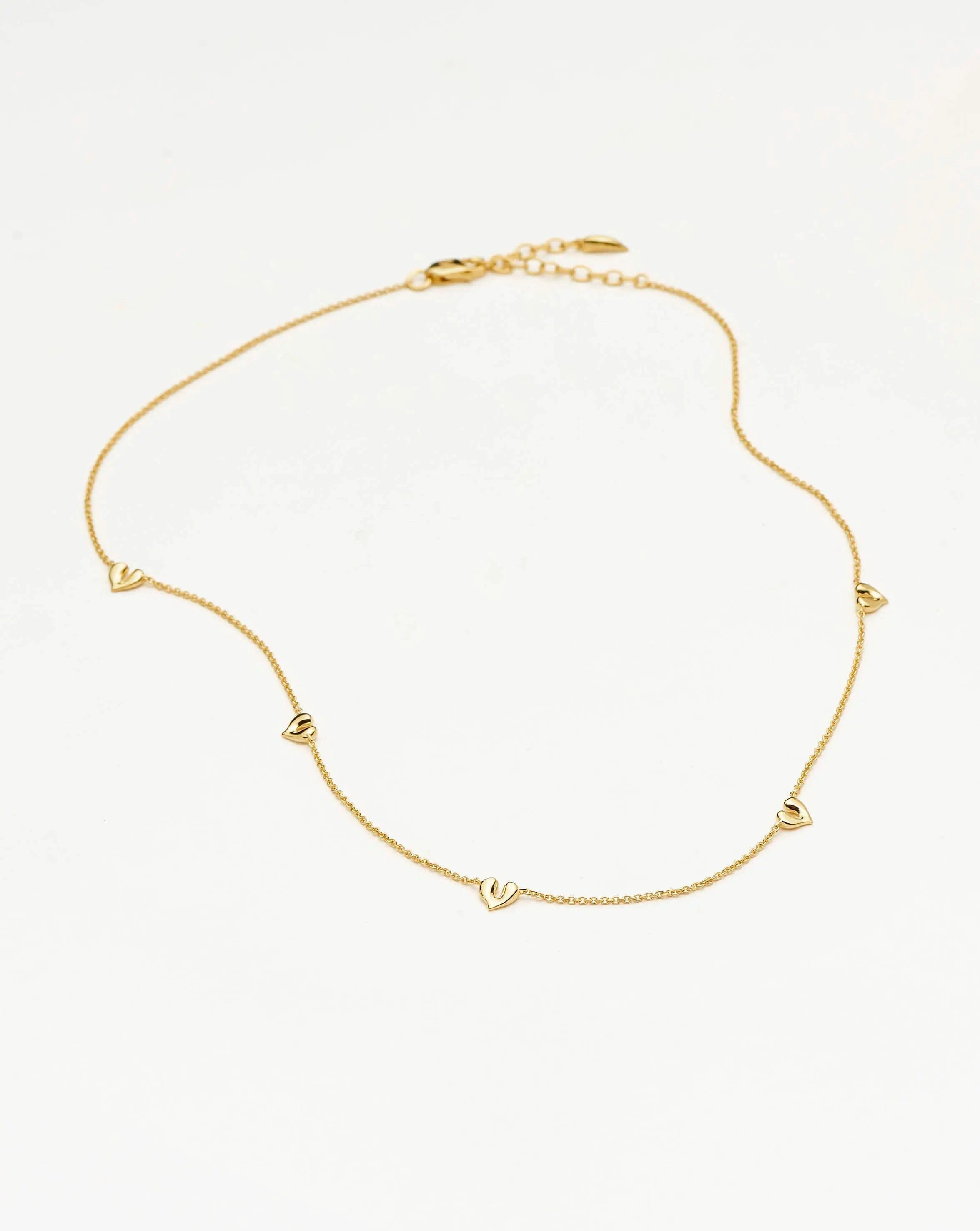 Missoma Molten Heart Mini Charm Choker | 18ct Gold Vermeil
