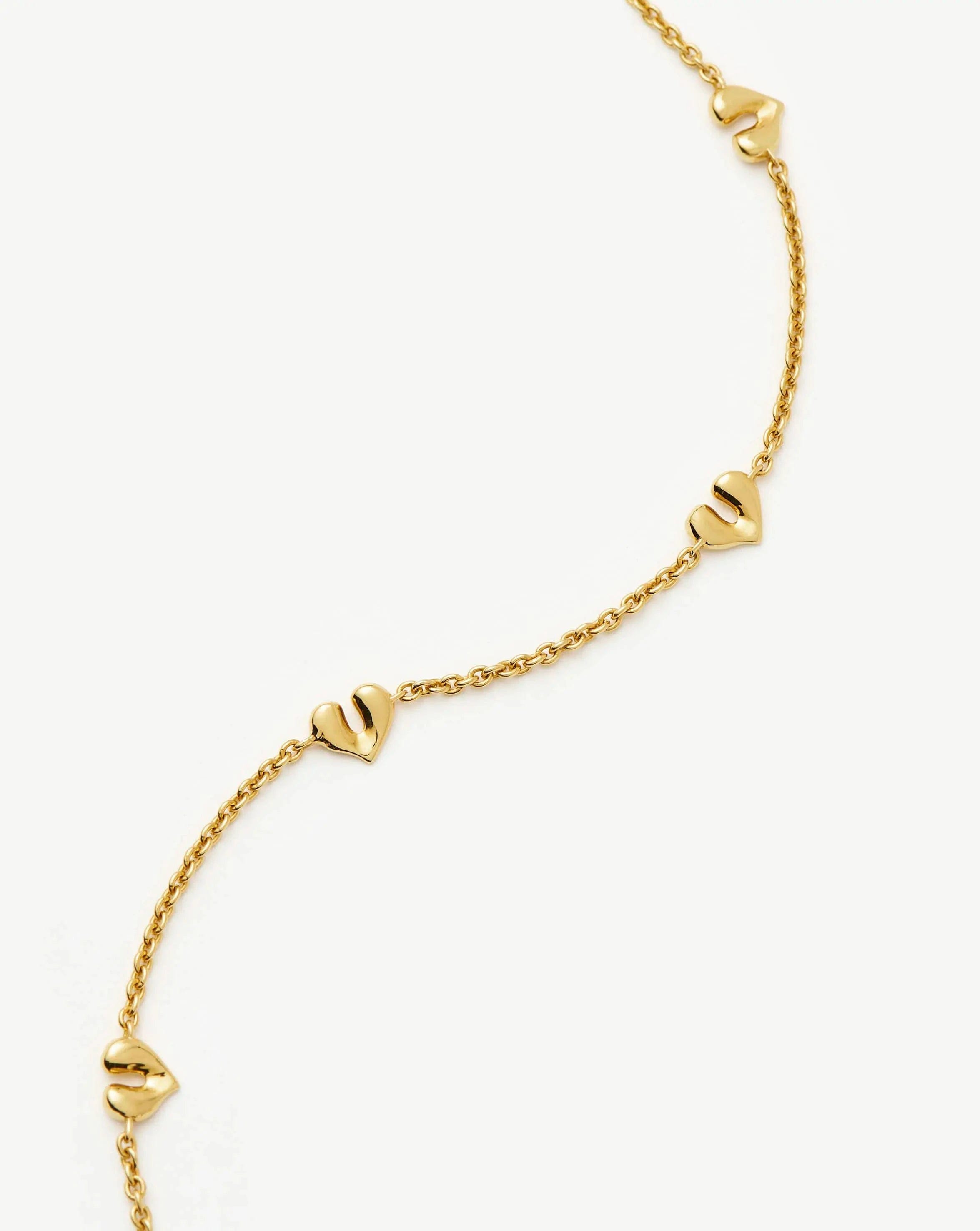Missoma Molten Heart Mini Charm Choker | 18ct Gold Vermeil