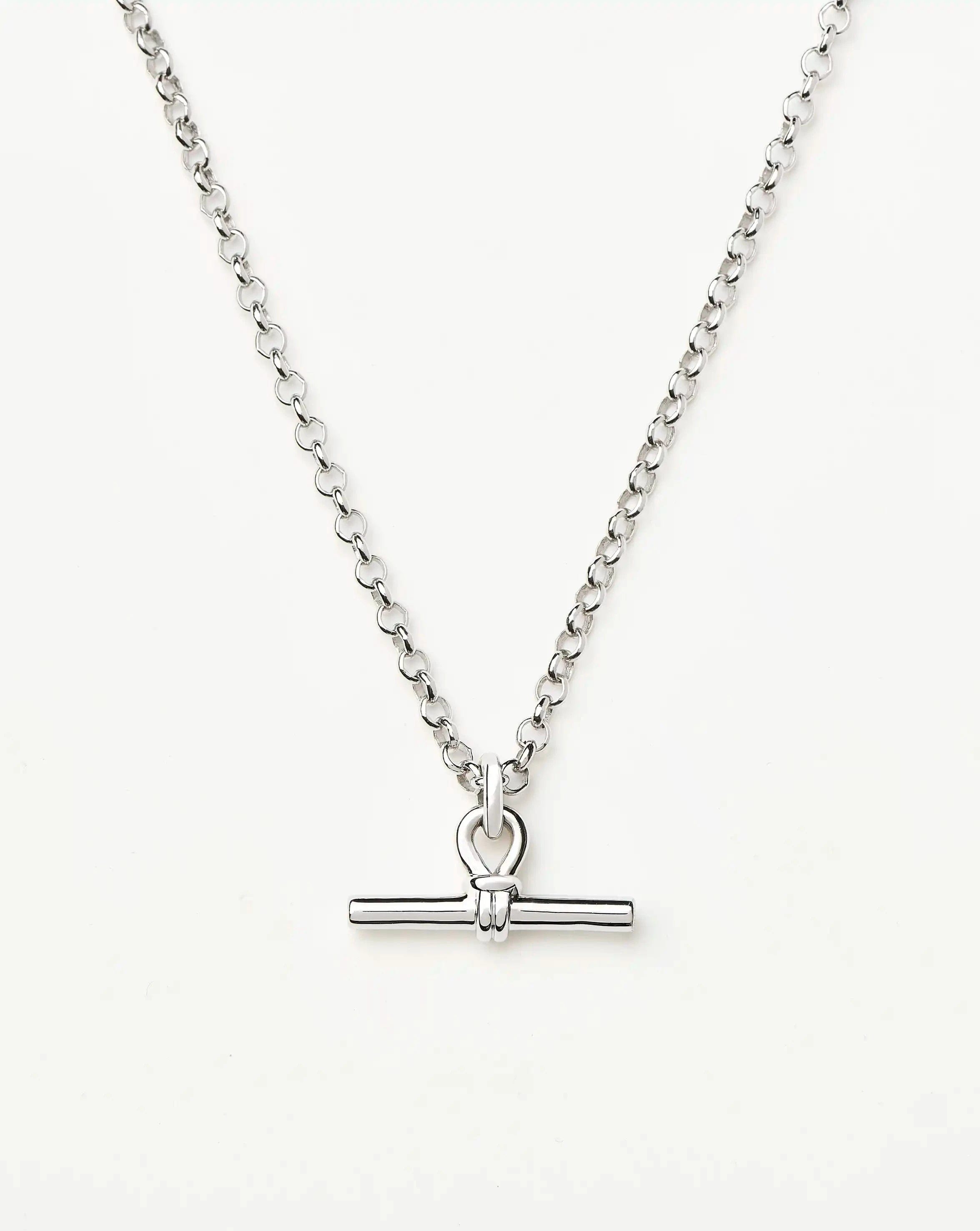 Missoma Chunky T - Bar Chain Necklace | Silver Plated