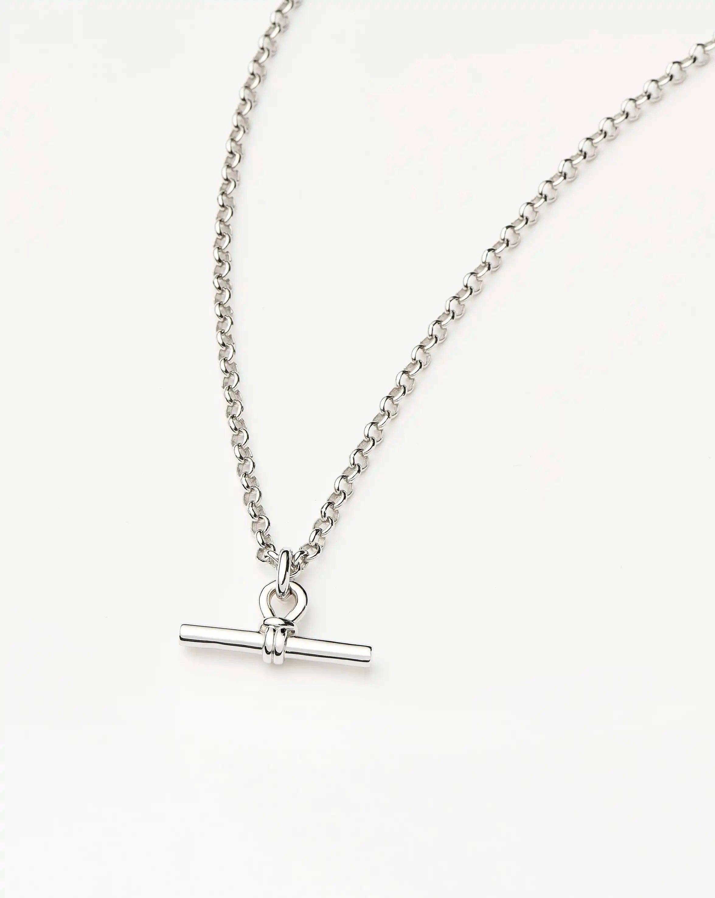Missoma Chunky T - Bar Chain Necklace | Silver Plated