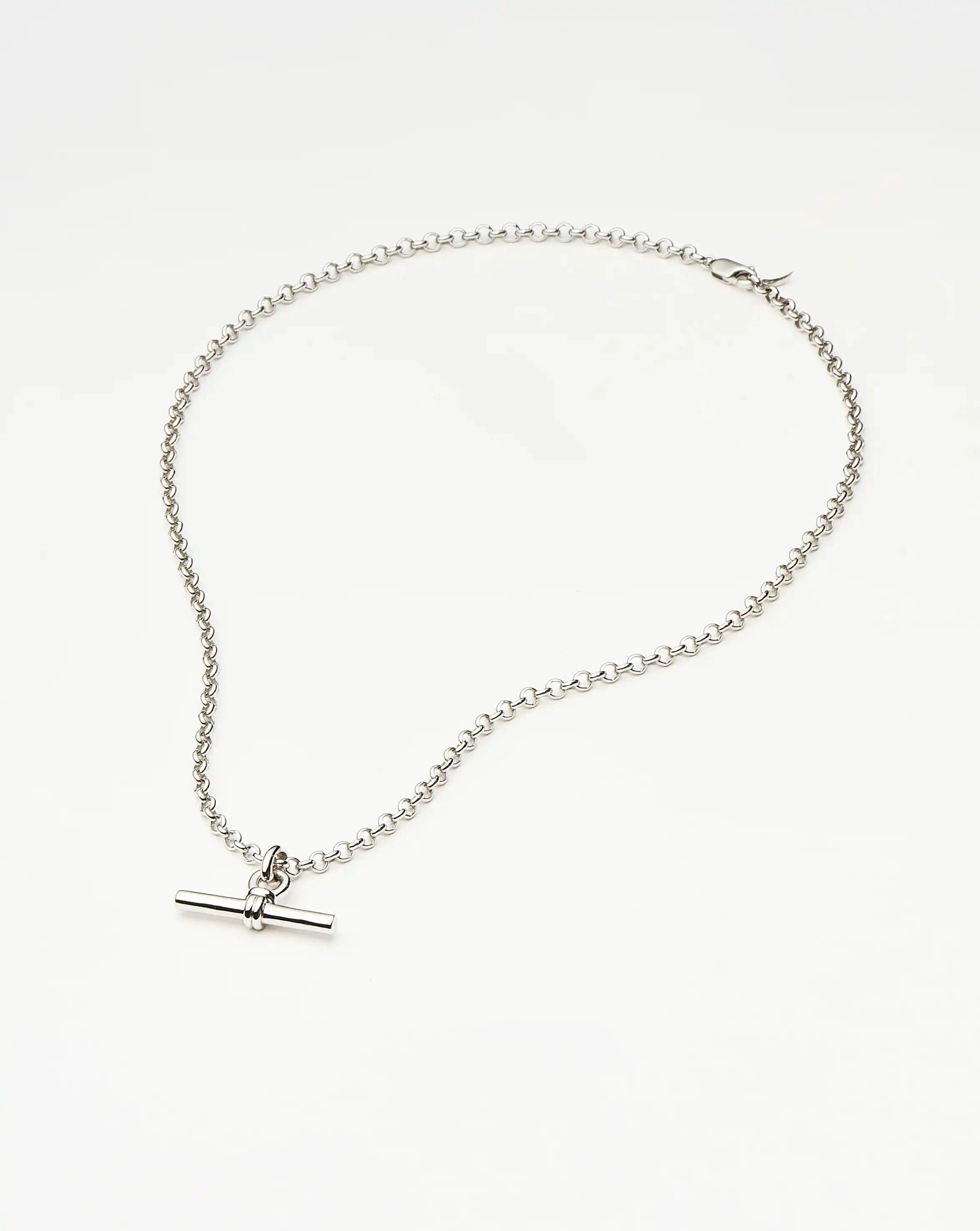 Missoma Chunky T - Bar Chain Necklace | Silver Plated