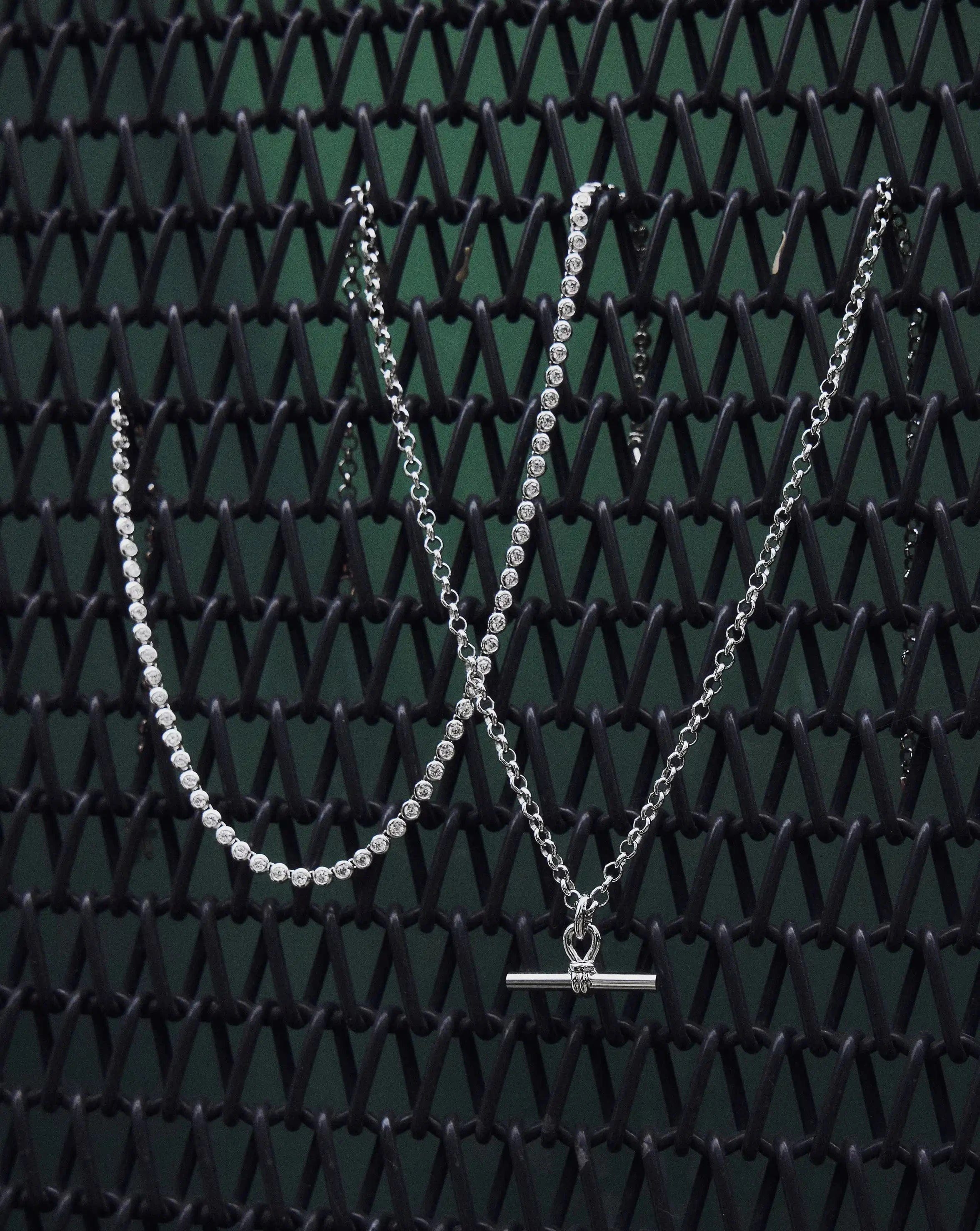 Missoma Chunky T - Bar Chain Necklace | Silver Plated