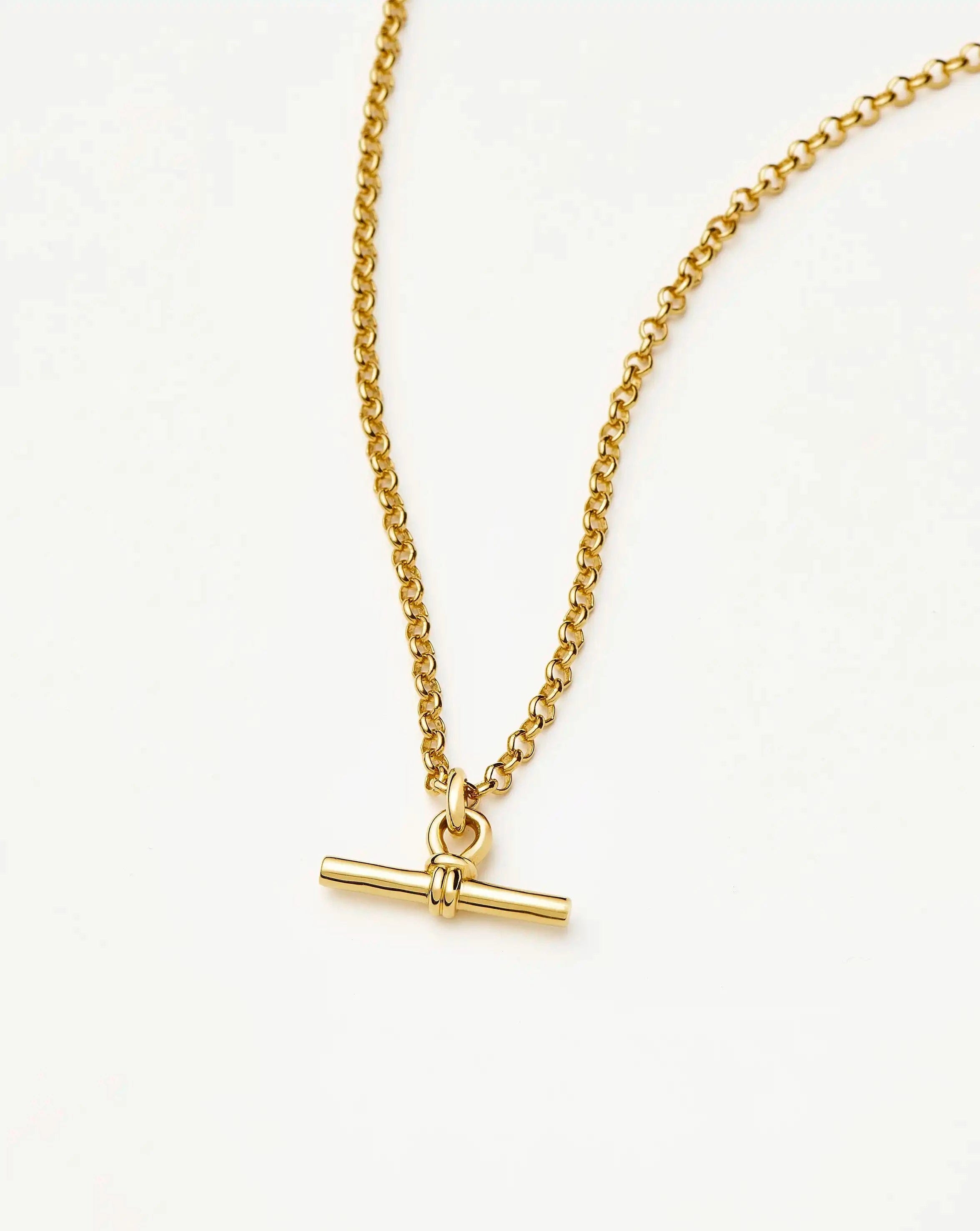 Missoma Chunky T - Bar Chain Necklace | 18ct Gold Plated