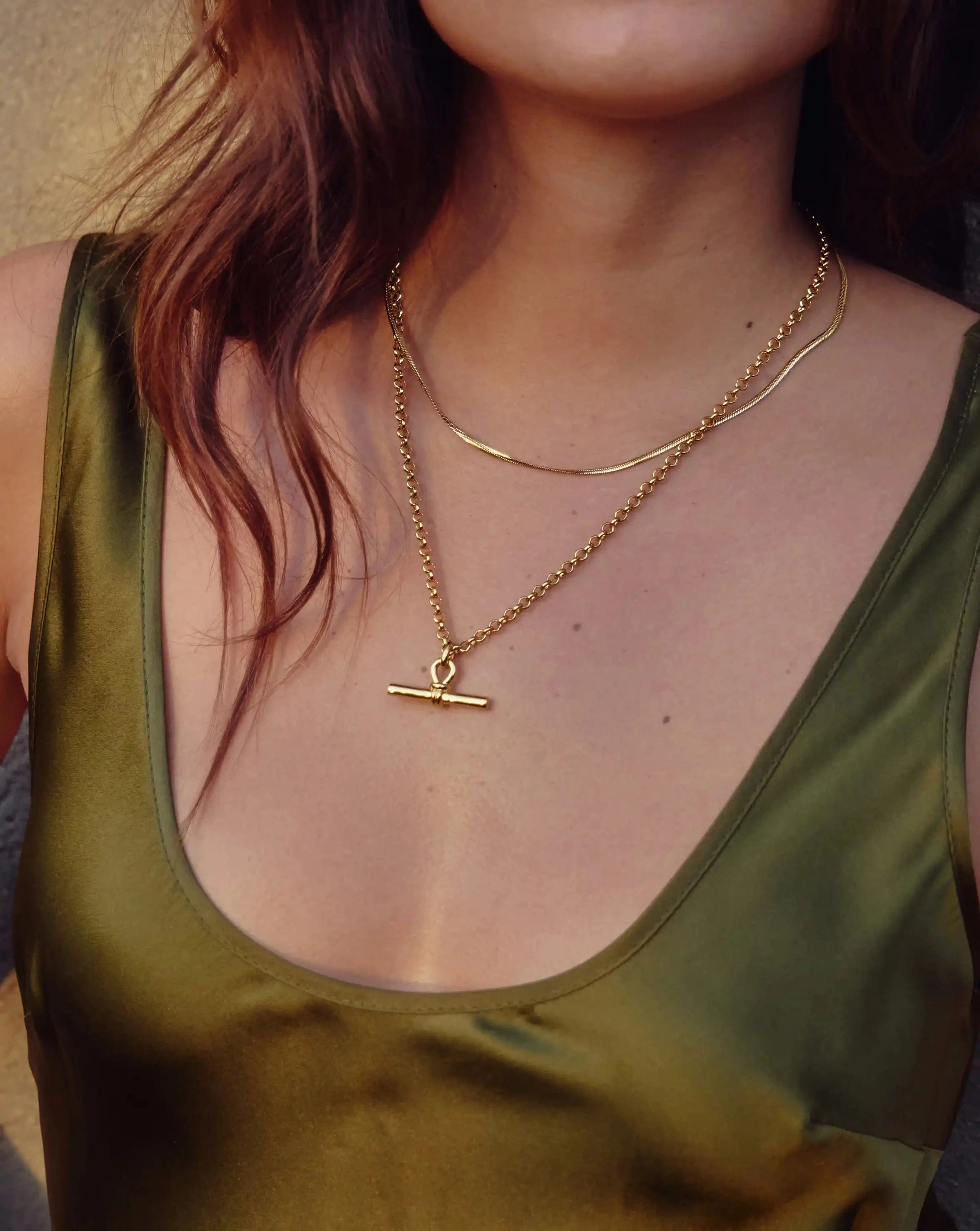 Missoma Chunky T - Bar Chain Necklace | 18ct Gold Plated