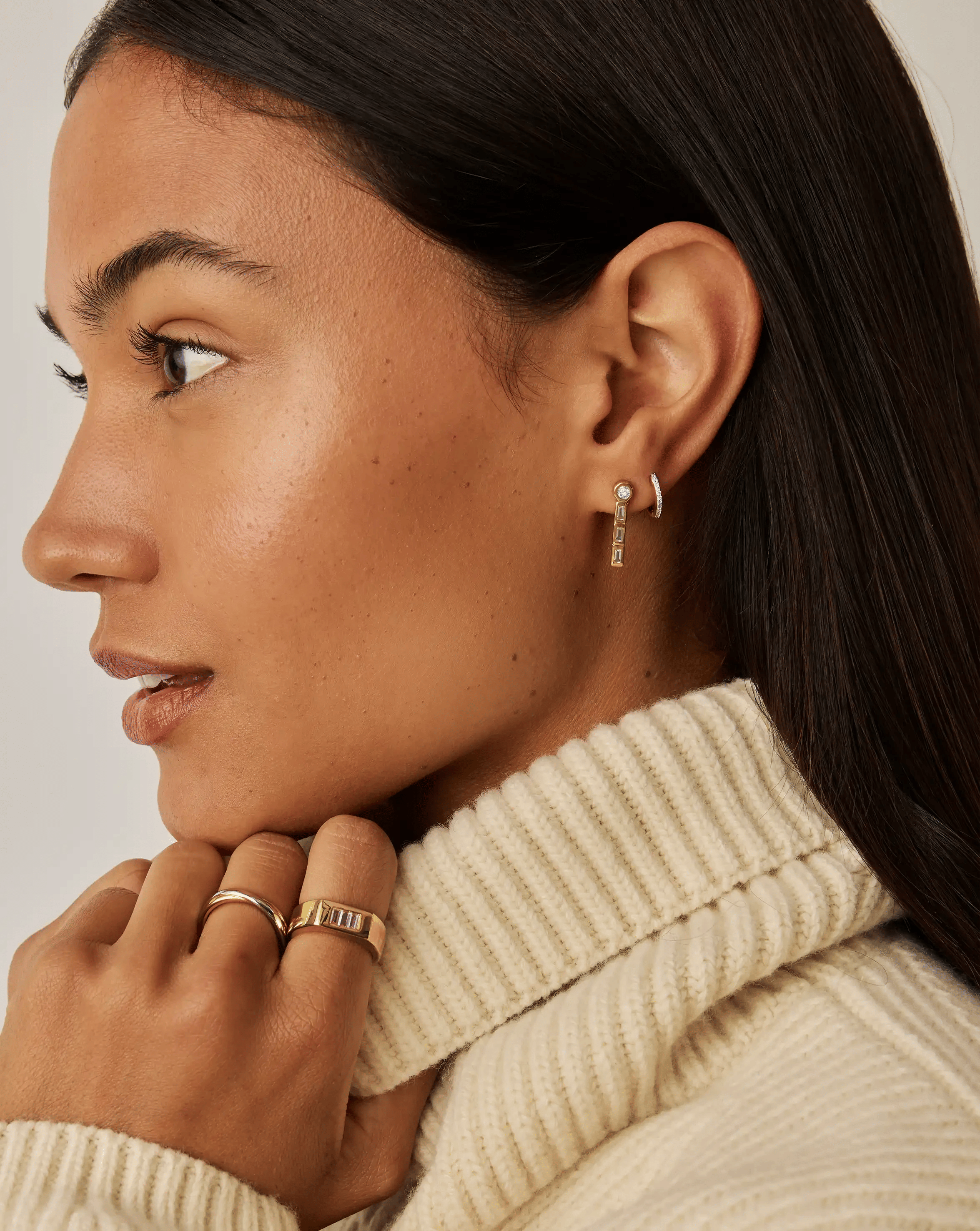Missoma Lucy Williams Tennis Small Drop Earrings | 18ct Gold Vermeil