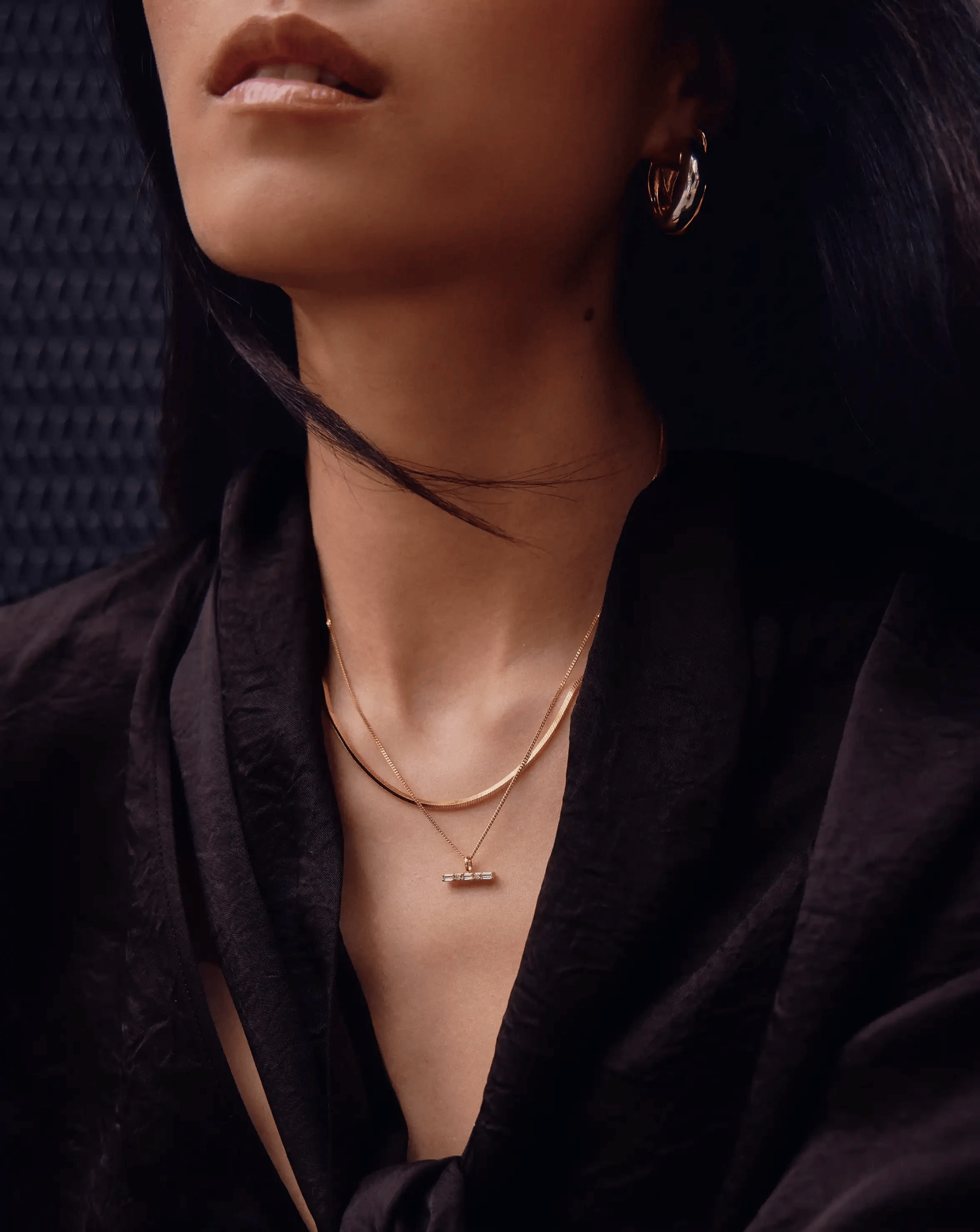 Missoma Lucy Williams T - Bar Stone Pendant Necklace | 18ct Gold Vermeil