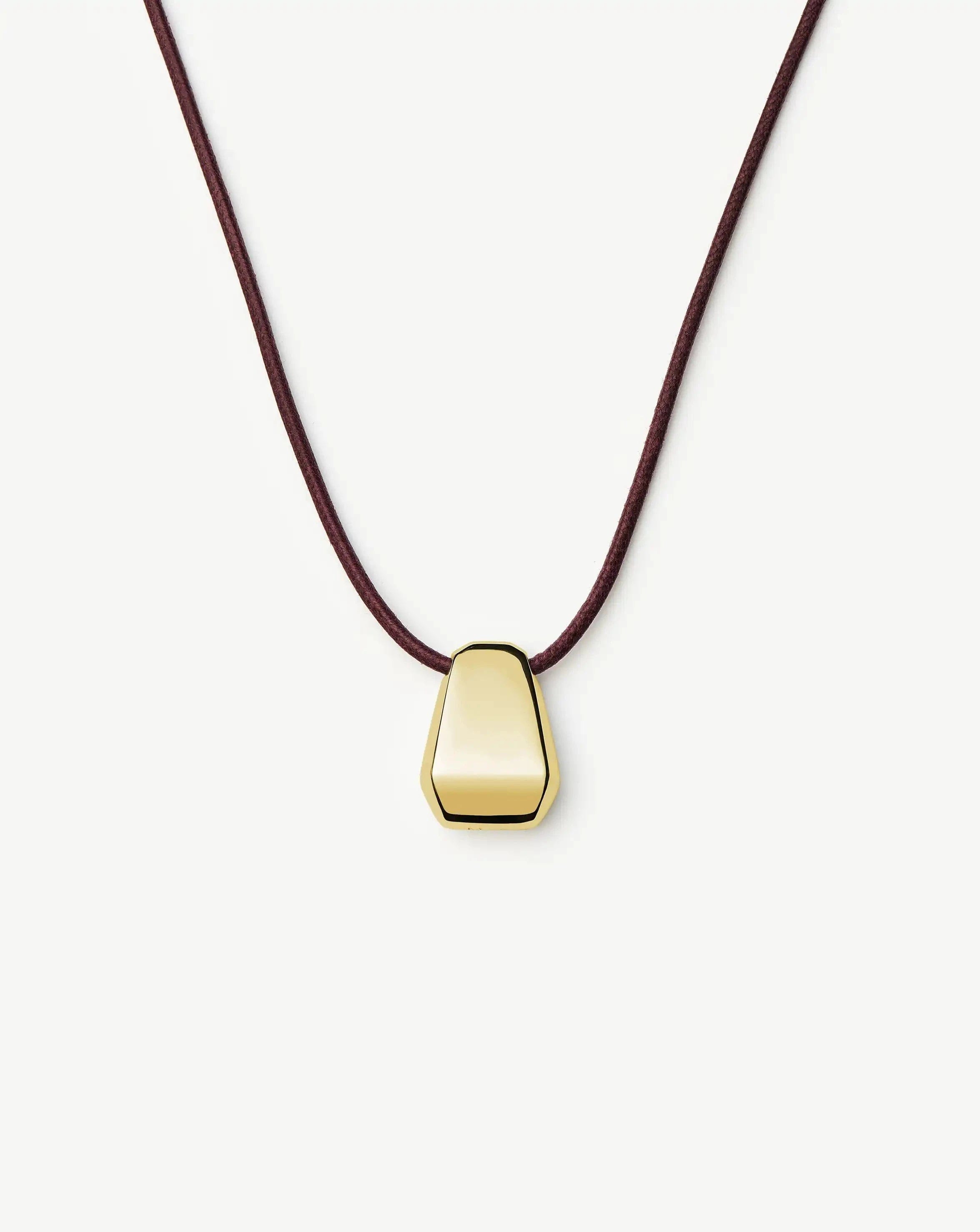 Missoma Lucy Williams Engravable Arco Cord Necklace | 18ct Gold Plated