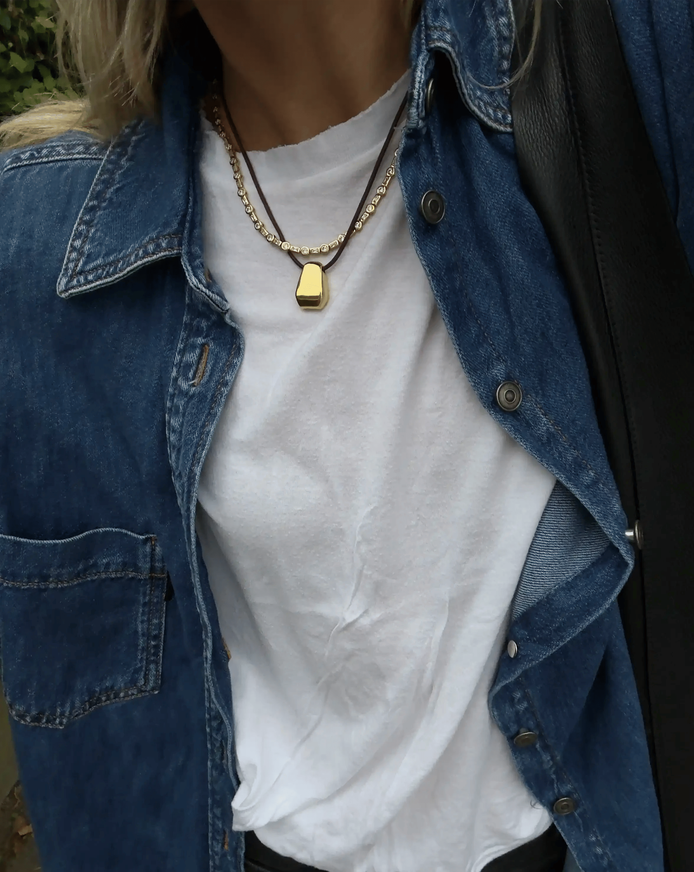 Missoma Lucy Williams Engravable Arco Cord Necklace | 18ct Gold Plated