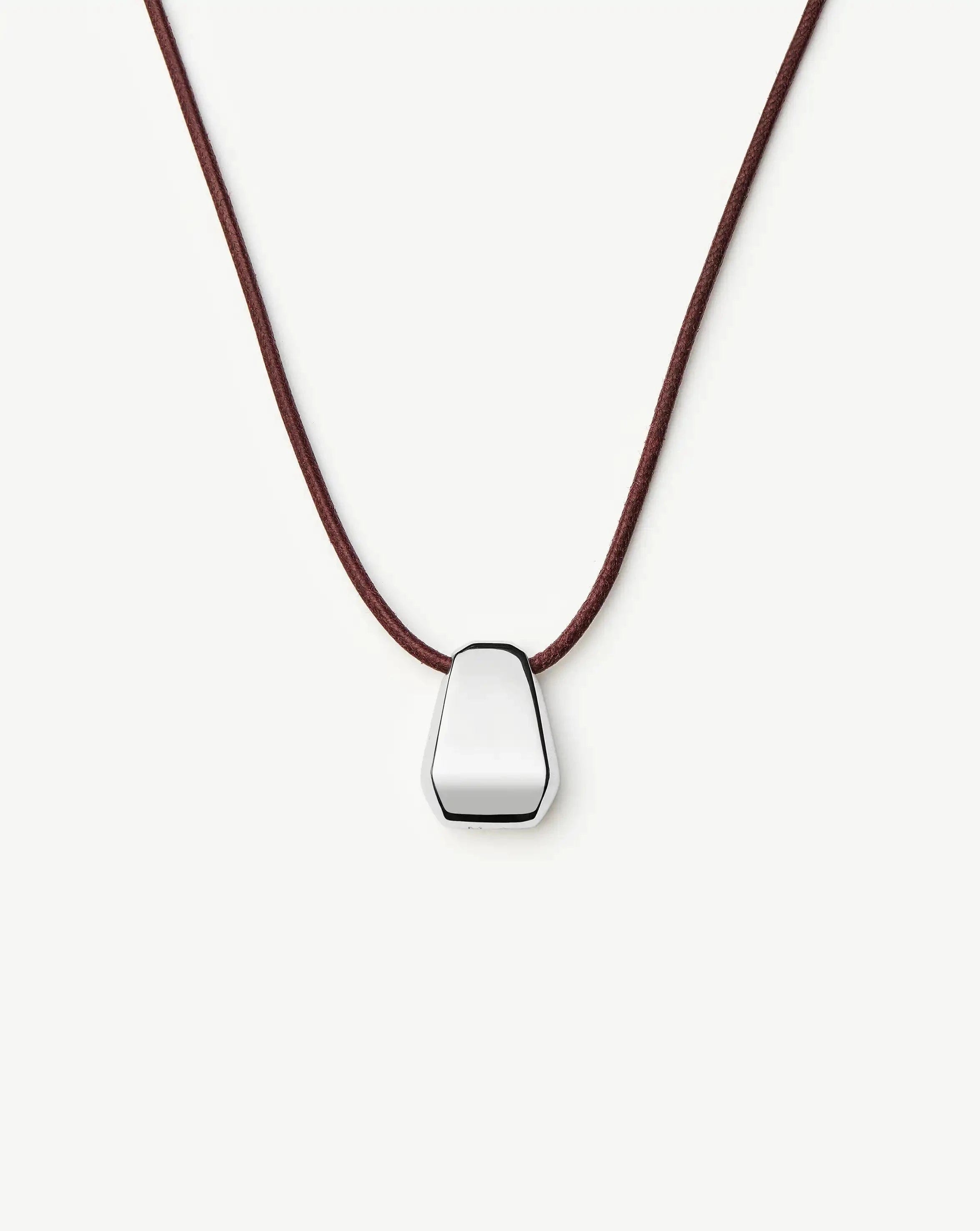 Missoma Lucy Williams Arco Cord Necklace | Silver Plated