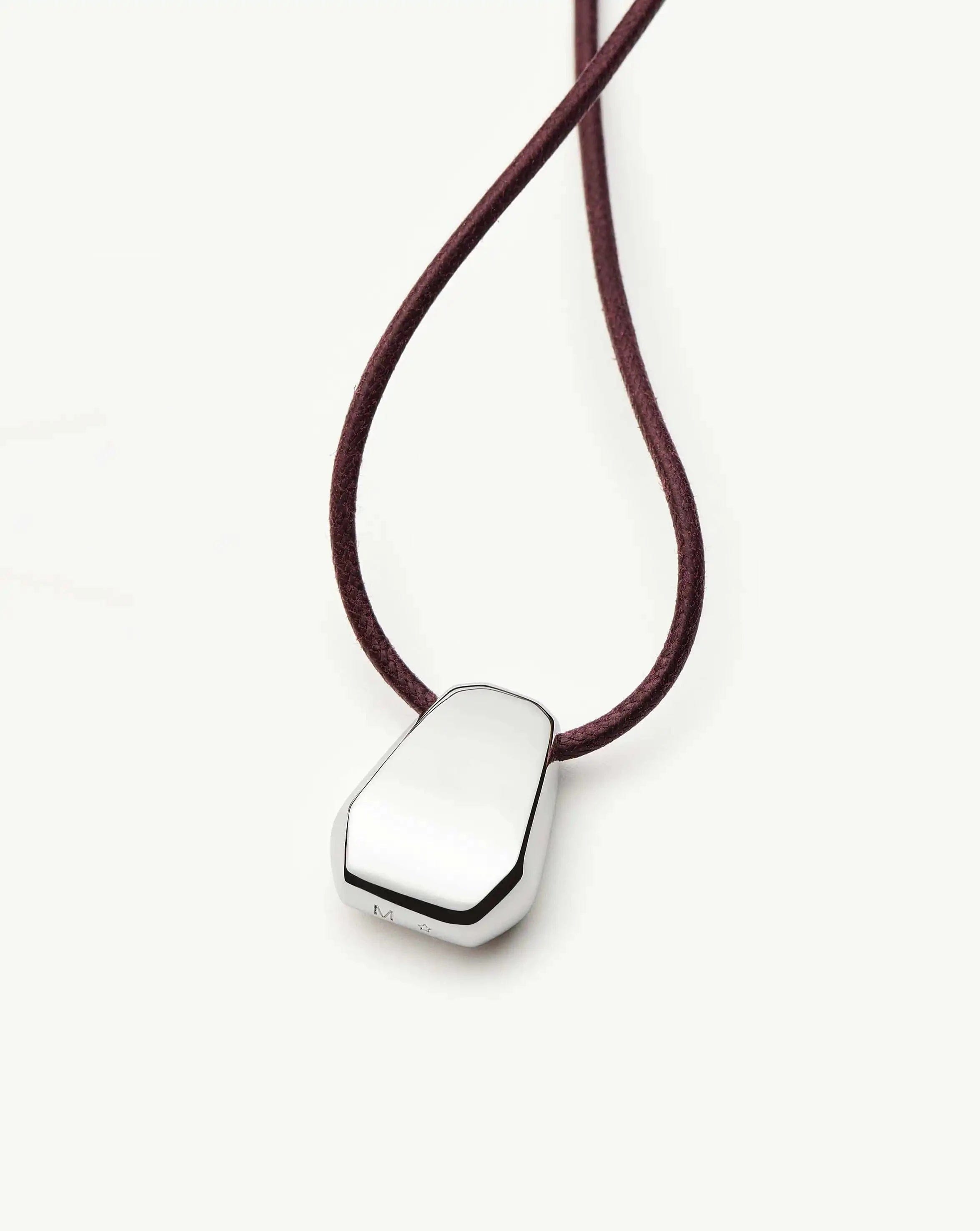 Missoma Lucy Williams Arco Cord Necklace | Silver Plated