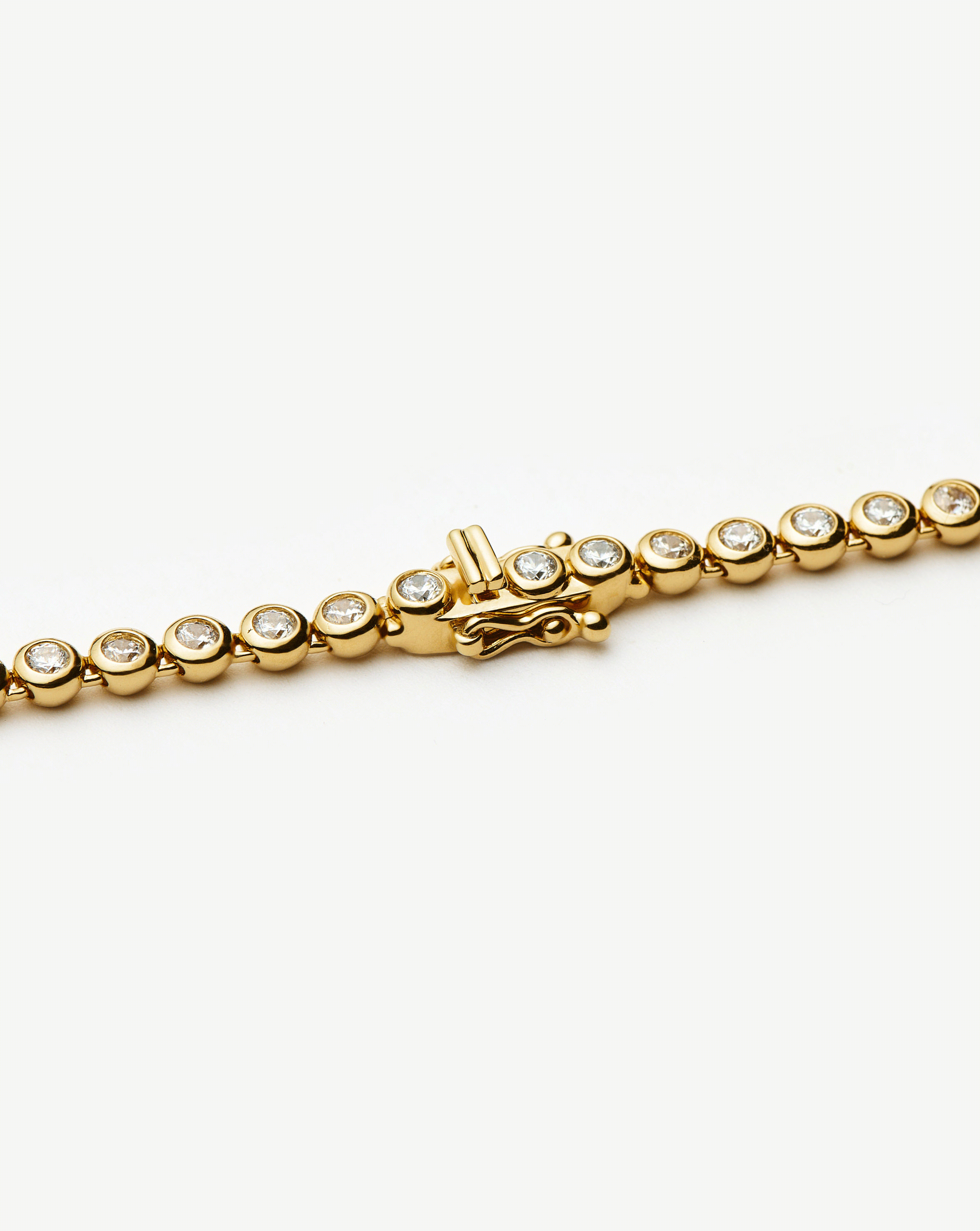 Missoma Tennis Round Necklace | 18ct Gold Plated/Cubic Zirconia