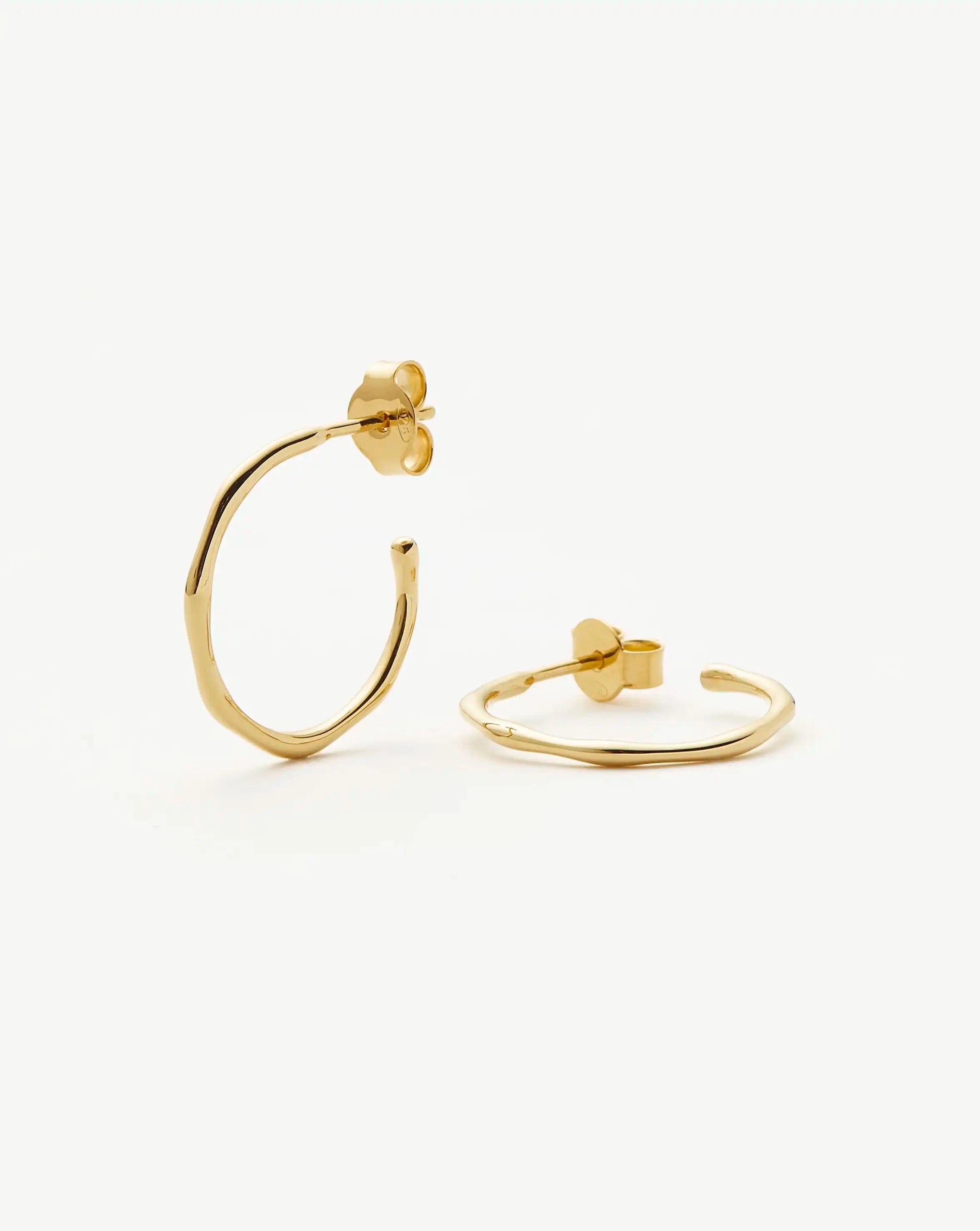 Missoma Small Molten Hoop Earrings