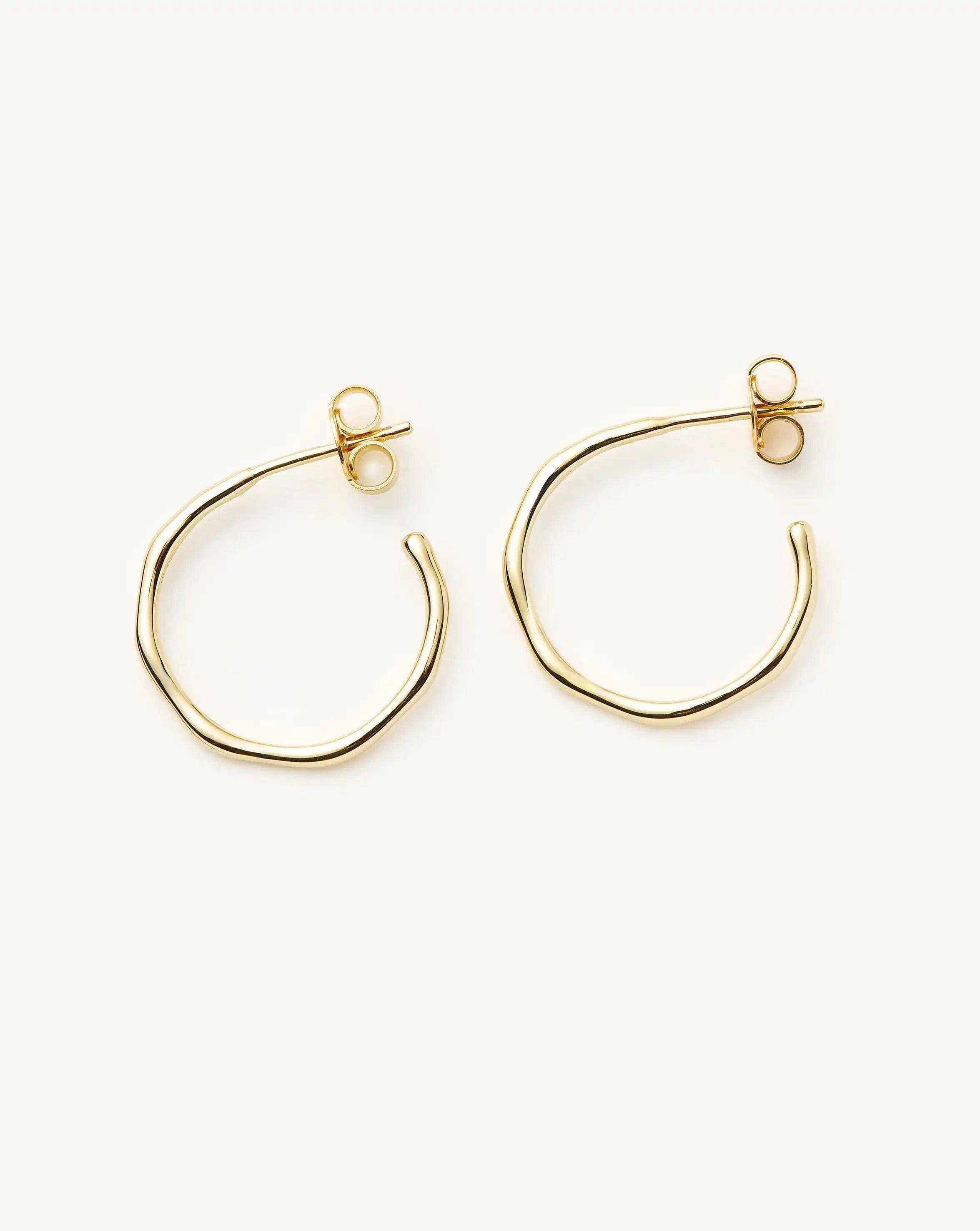 Missoma Small Molten Hoop Earrings