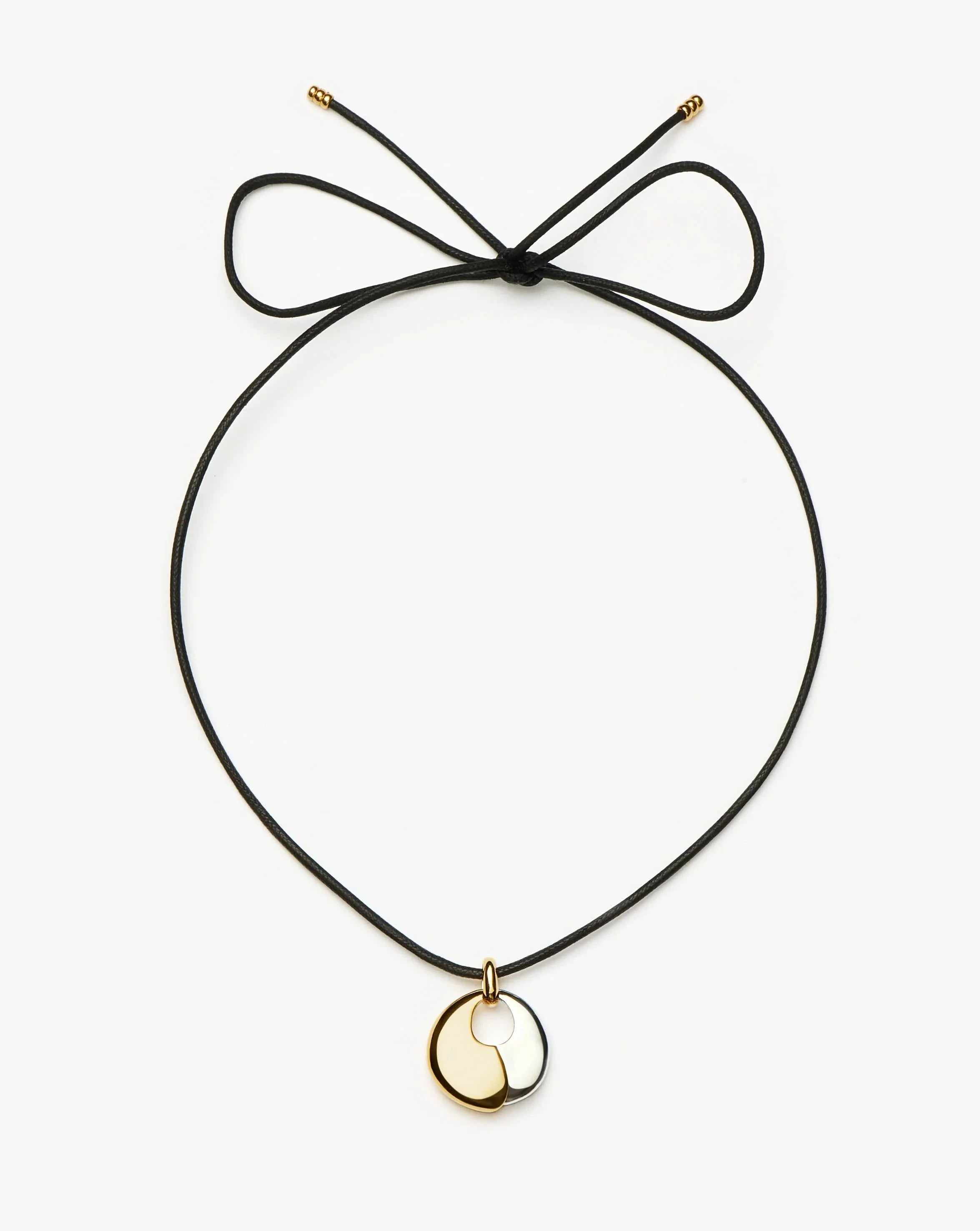Missoma Sculptural Pebble Pendant Necklace Set | Mixed Metal