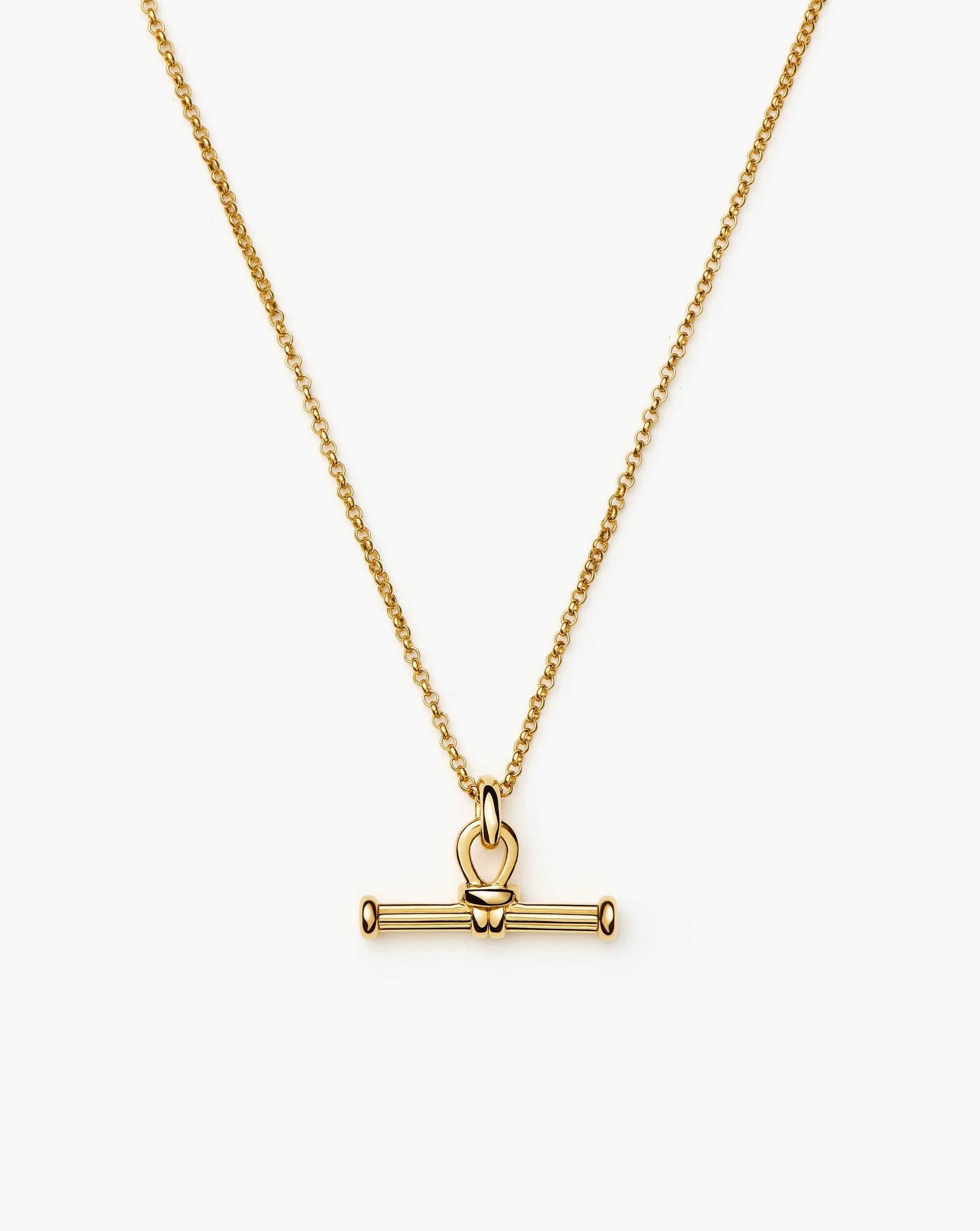 Missoma Ridge T - Bar Chain Necklace | 18ct Gold Plated