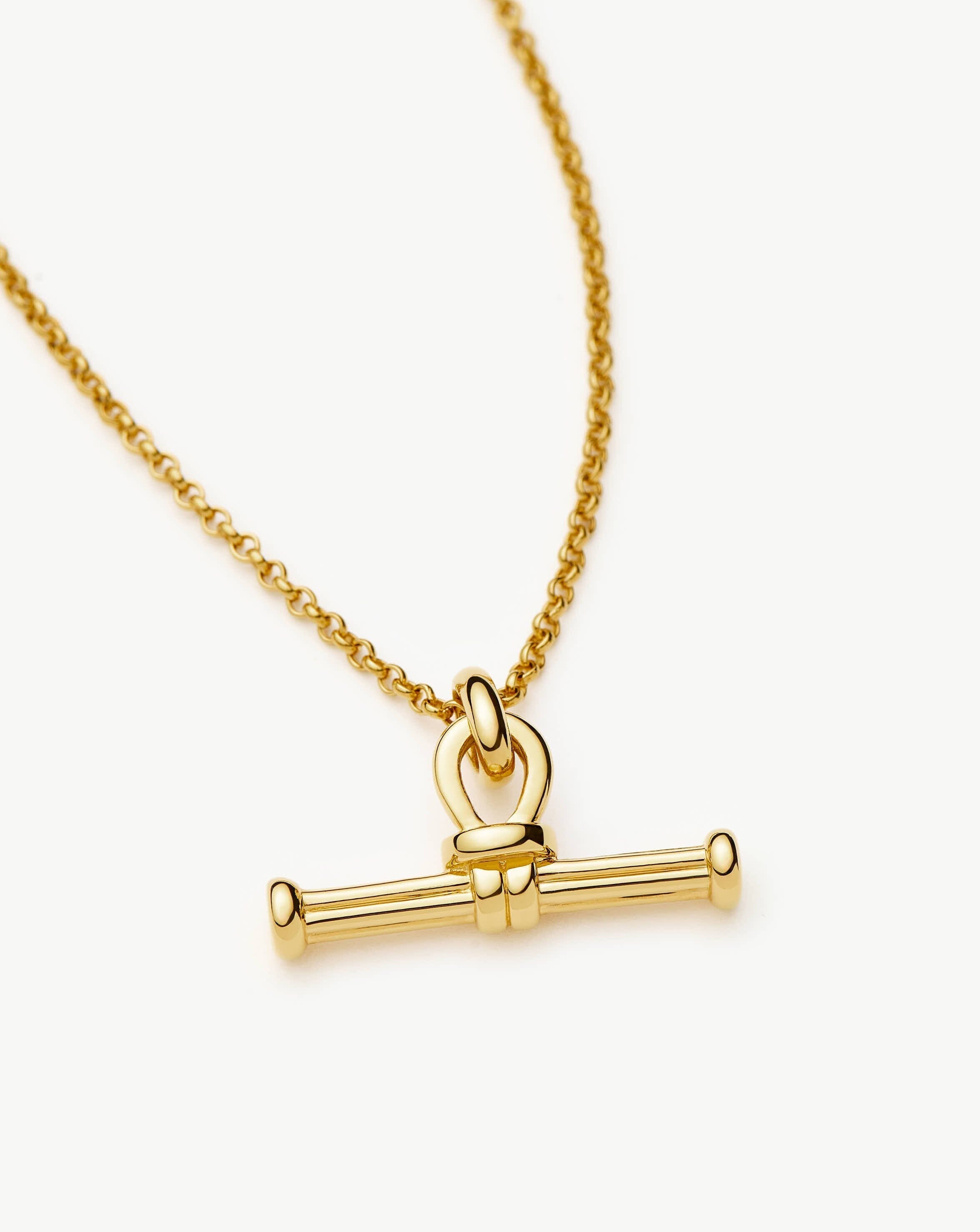 Missoma Ridge T - Bar Chain Necklace | 18ct Gold Plated