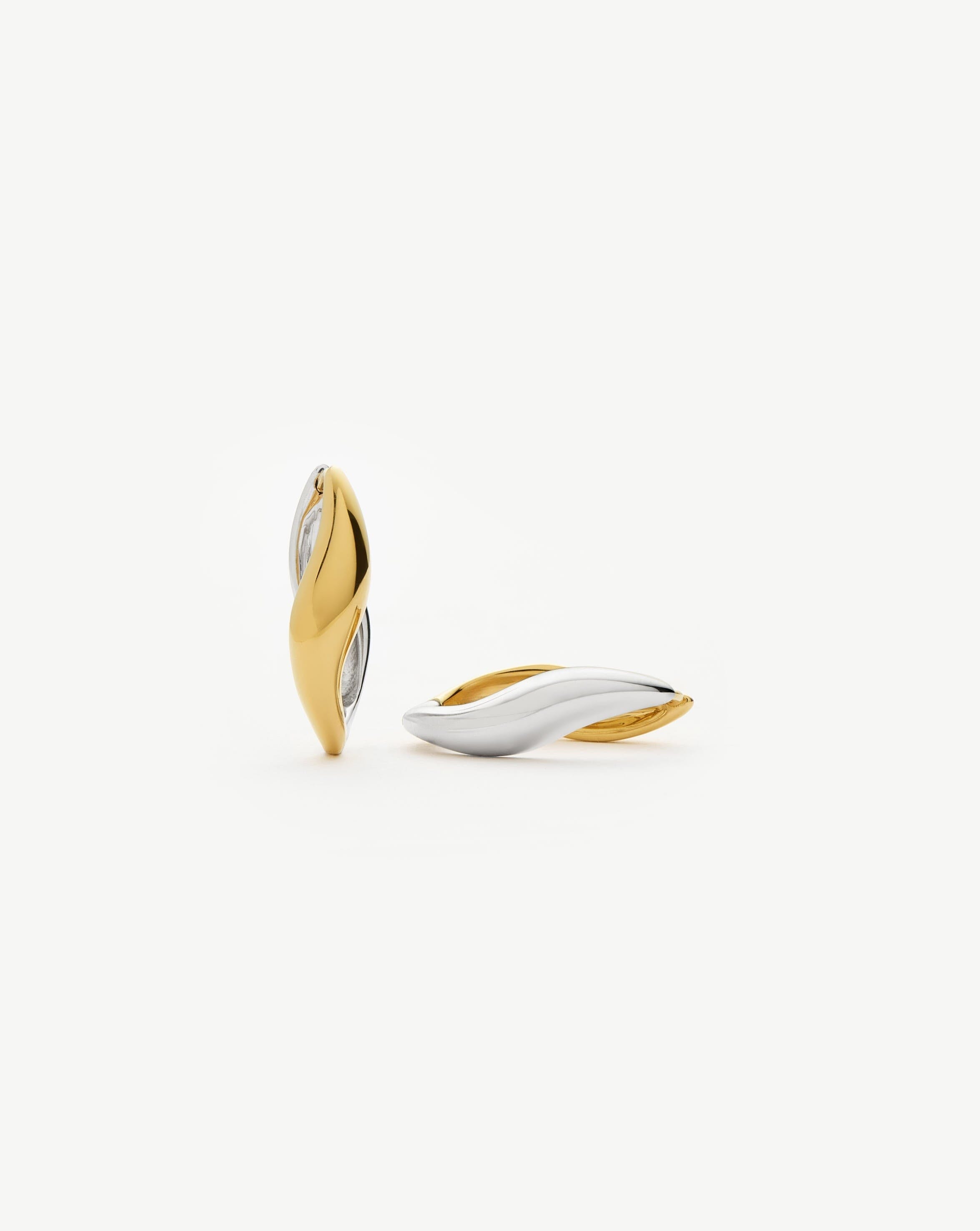 Missoma Savi Signature Small Hoop Earrings | Mix Metal