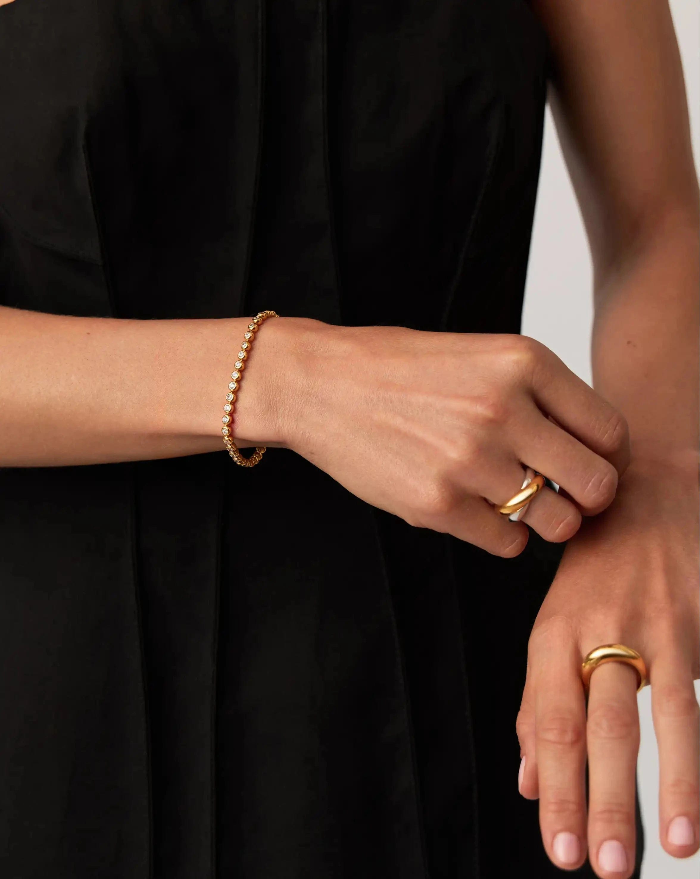 Missoma Tennis Round Bracelet | 18ct Gold Vermeil Cubic Zirconia