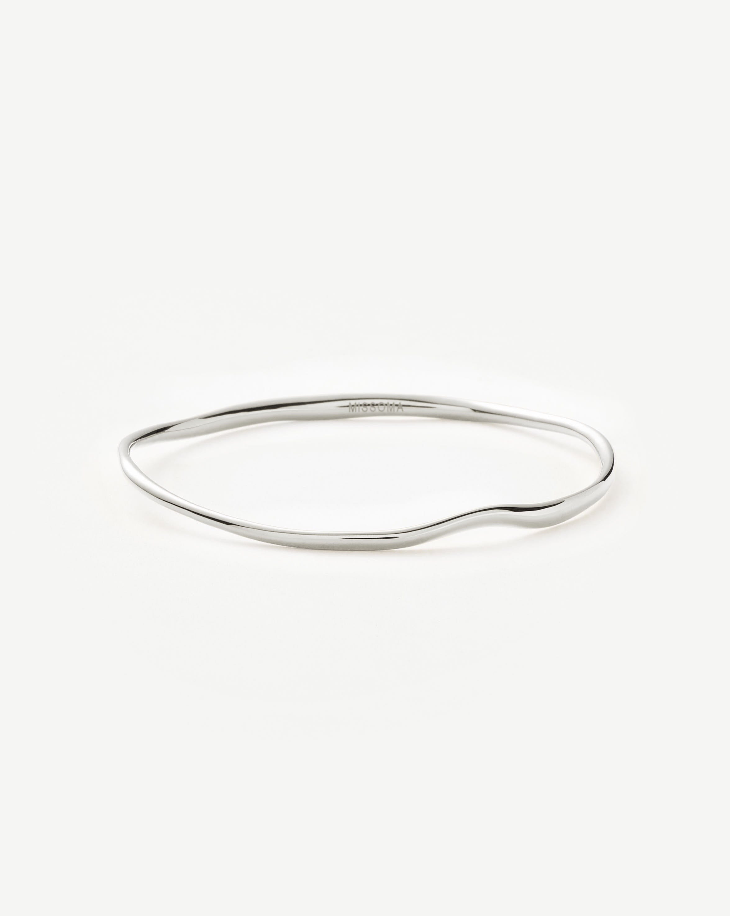 Missoma Molten Ripple Bangle | Sterling Silver