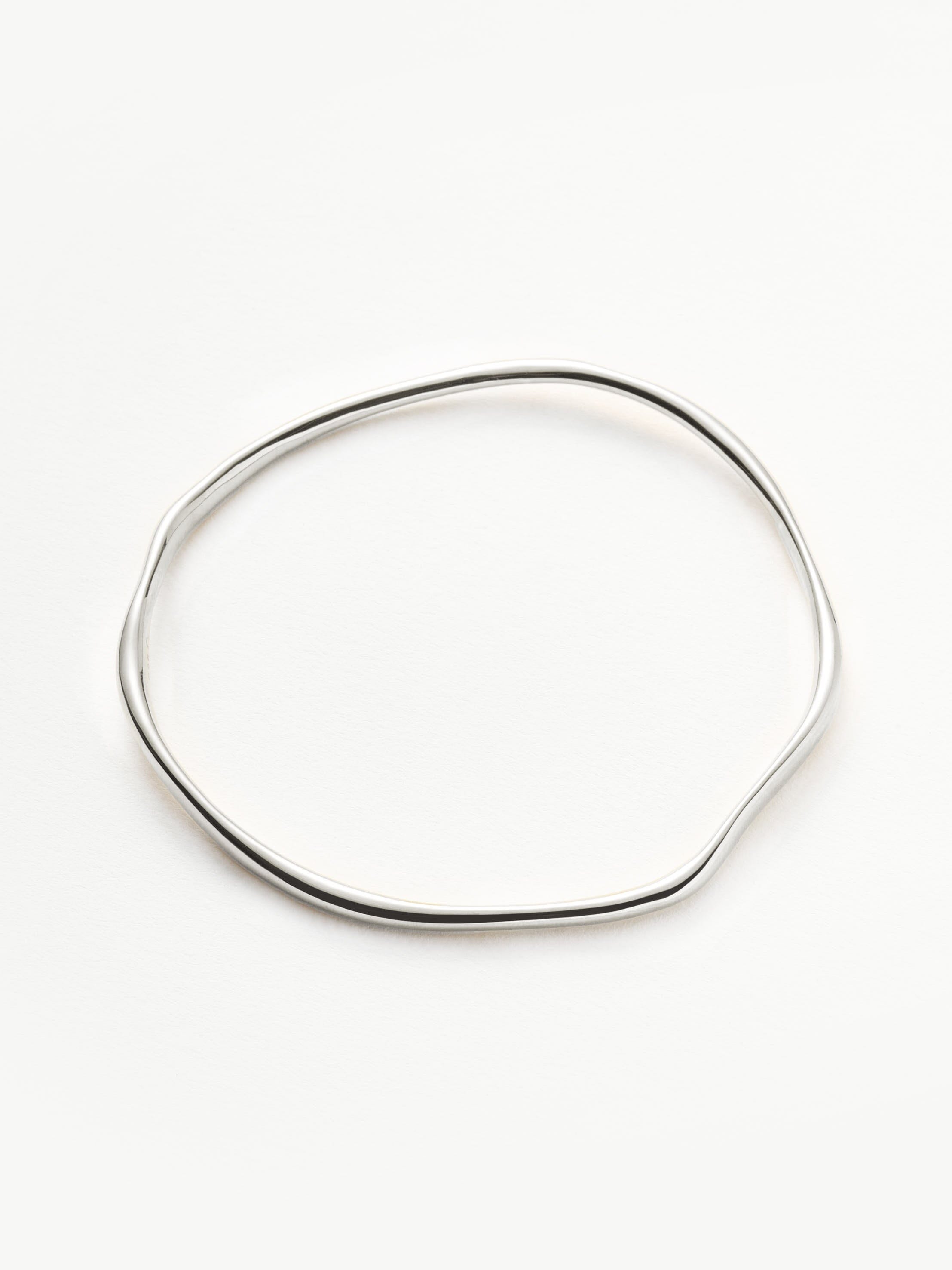 Missoma Molten Ripple Bangle | Sterling Silver