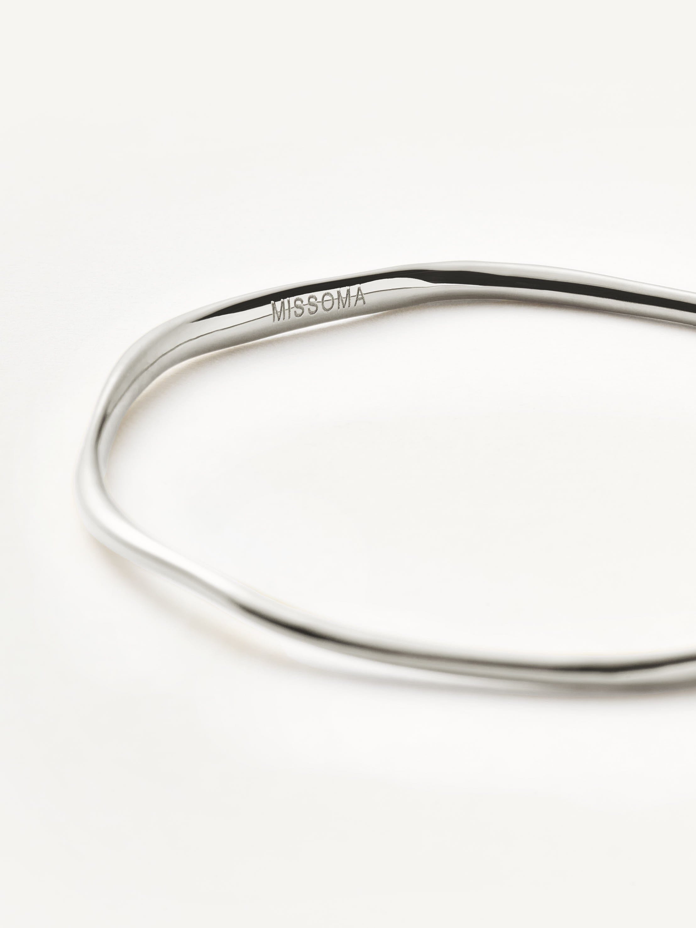 Missoma Molten Ripple Bangle | Sterling Silver