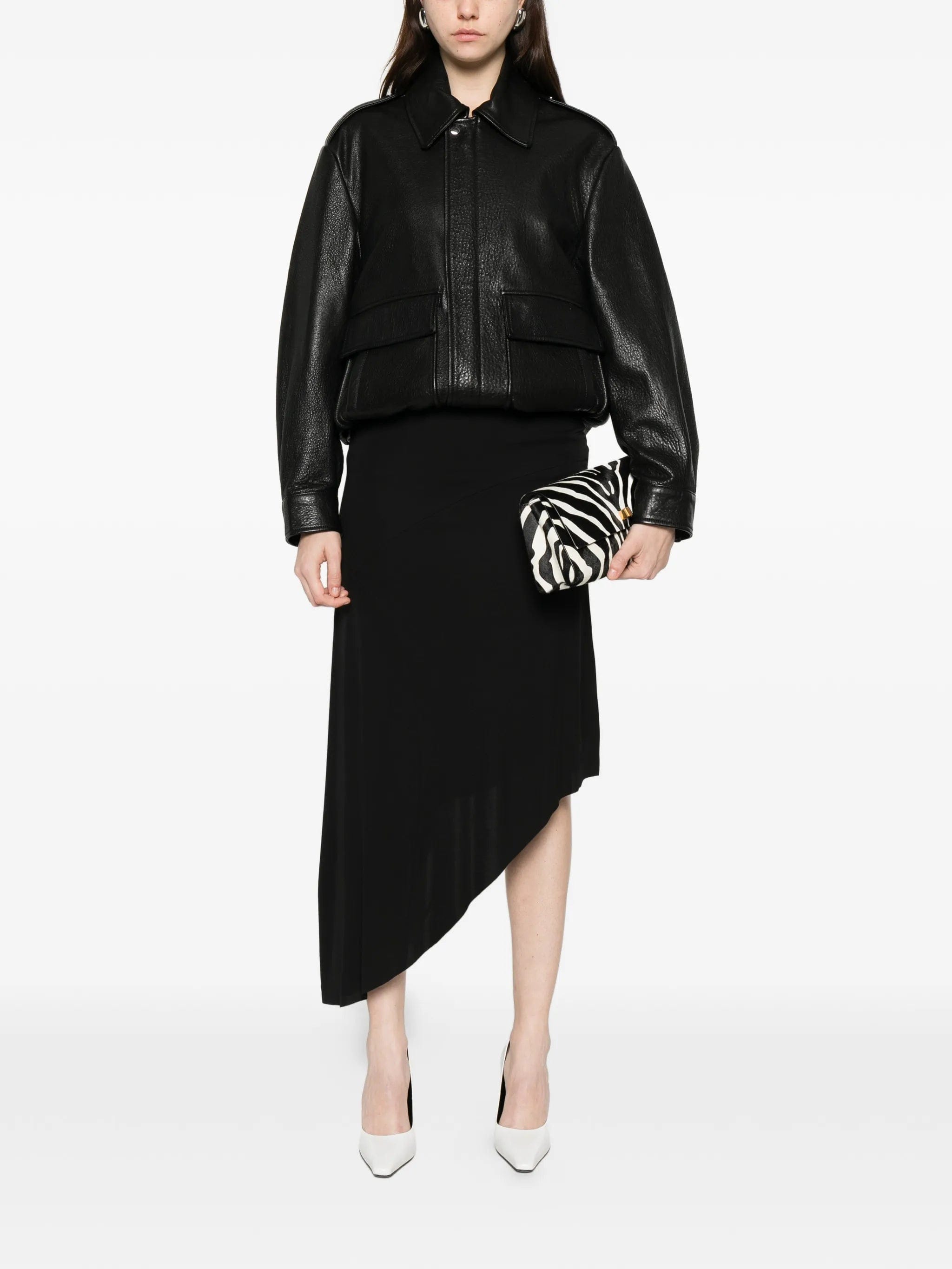 The Frankie Shop Kitty sheer asymmetric skirt
