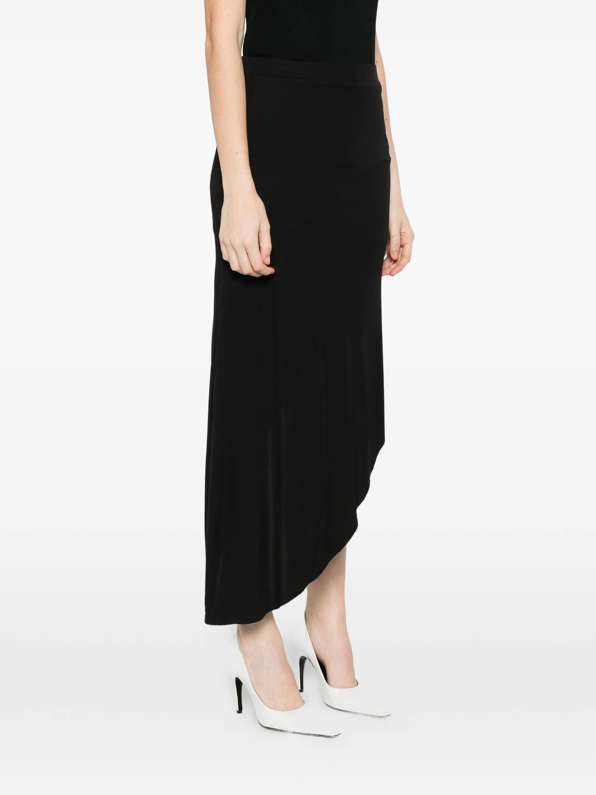 The Frankie Shop Kitty sheer asymmetric skirt