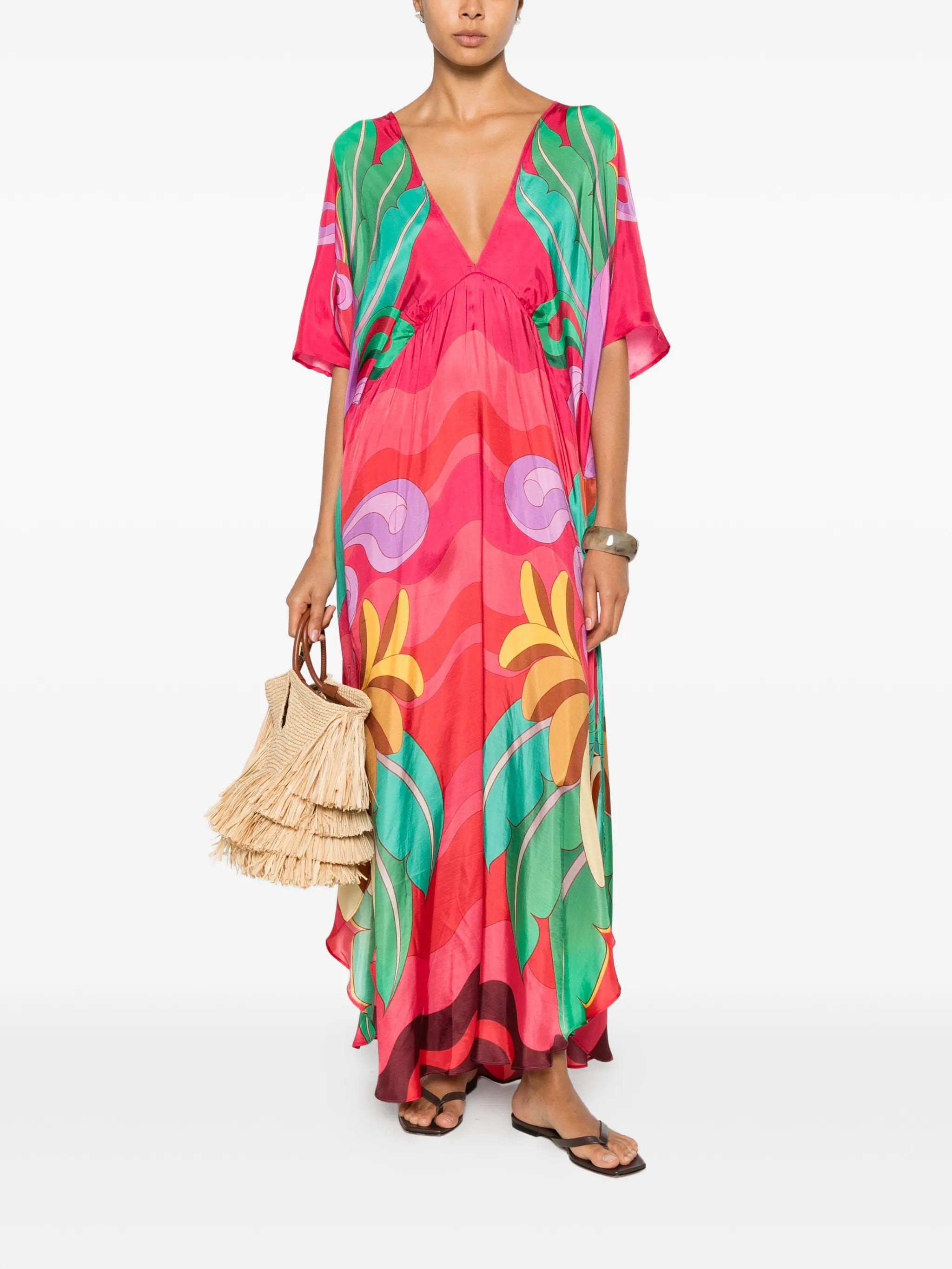 FARM Rio Banana Queen graphic - print maxi dress